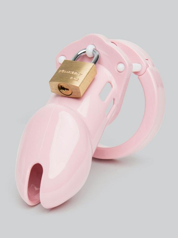CB-6000 Pink Male Chastity Cage Kit, Pink, hi-res