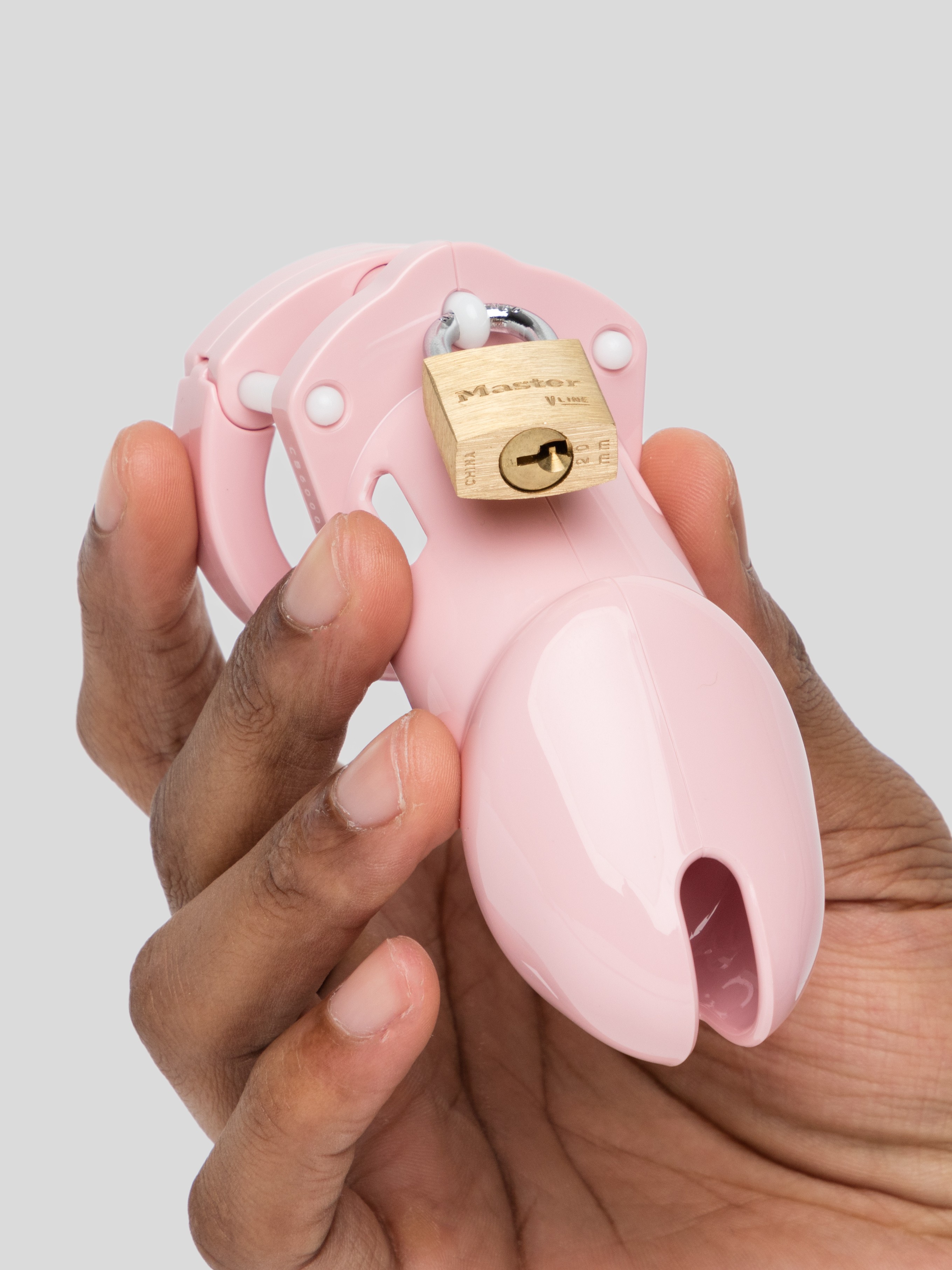 CB-6000 Pink Male Chastity Cage Kit, Pink, hi-res
