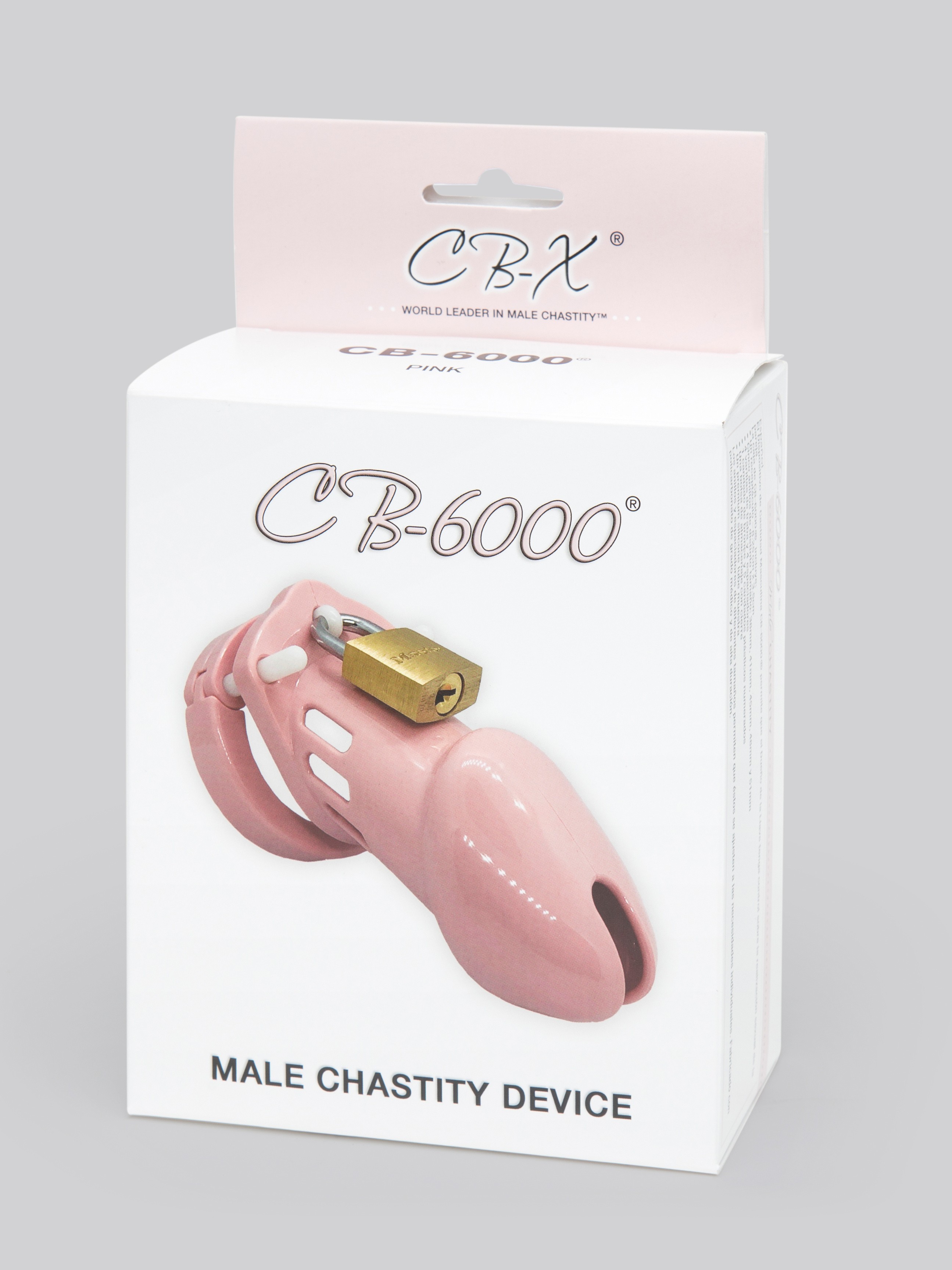 CB-6000 Pink Male Chastity Cage Kit, Pink, hi-res