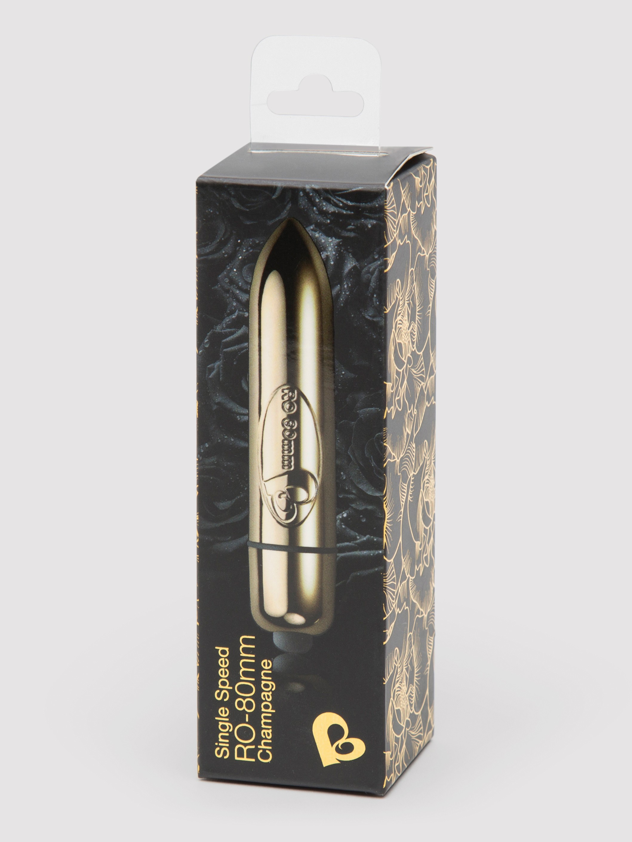 Rocks Off RO-80mm Champagne Single Speed Bullet Vibrator, Gold, hi-res