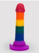 Lovehoney super weicher Regenbogen-Dildo 17,5 cm, Rainbow, hi-res
