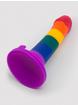 Lovehoney Super Soft Silicone Rainbow Dildo 7 Inch, Rainbow, hi-res