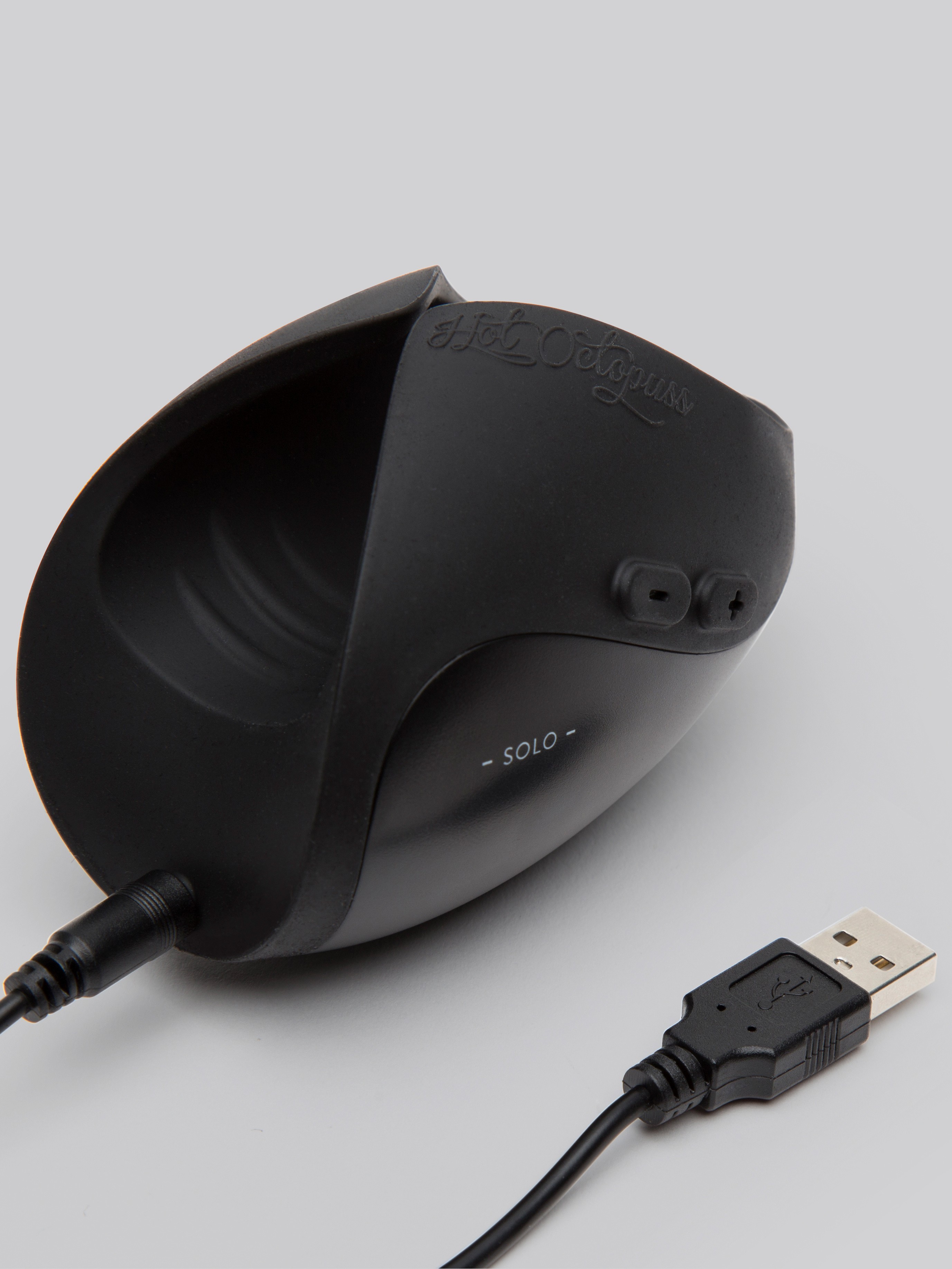 Hot Octopuss PULSE SOLO ESSENTIAL Vibrating Male Masturbator , Black, hi-res