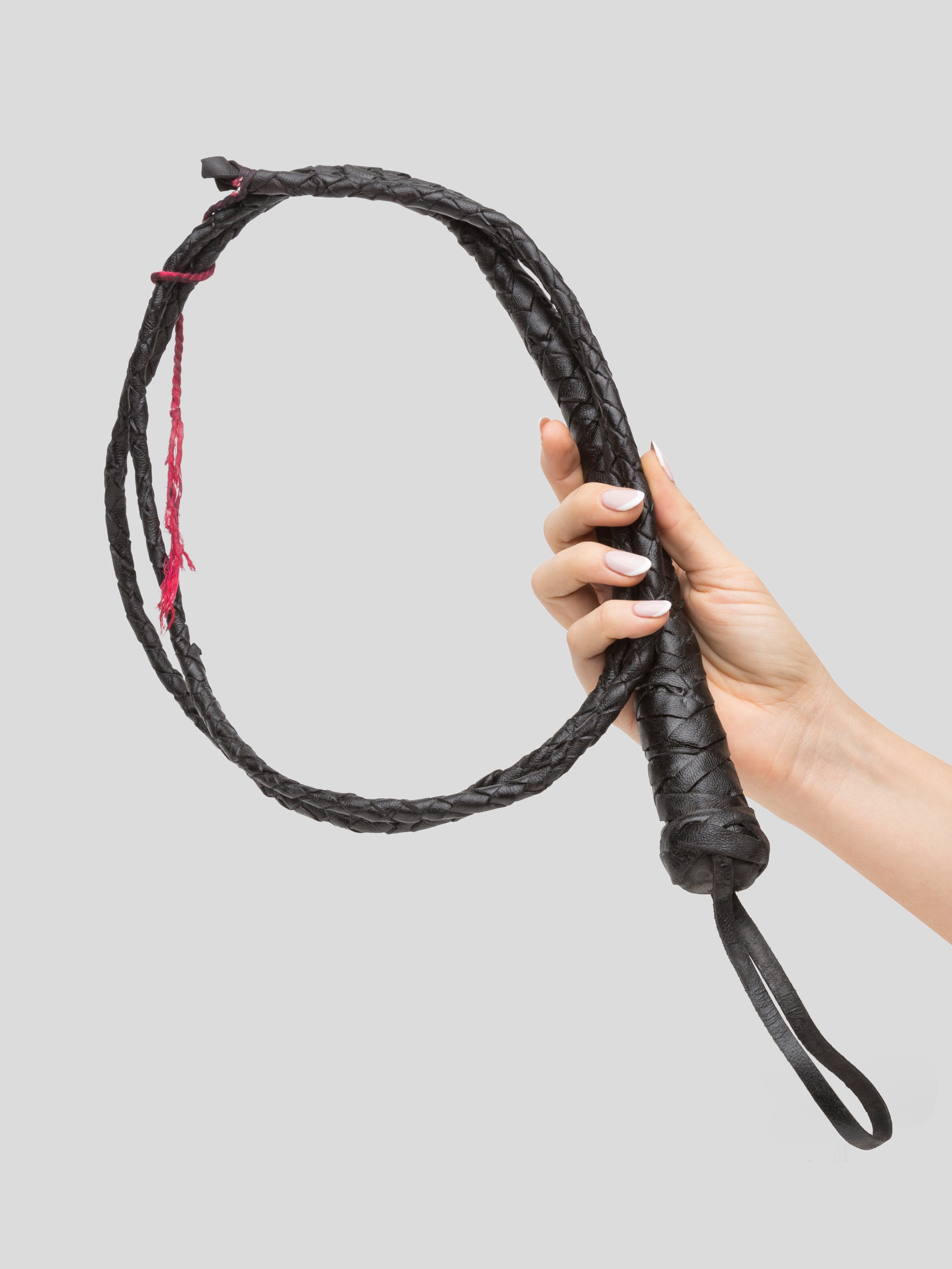 Fetish Fantasy 6 Foot Advanced Leather Bullwhip, Black, hi-res