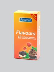 Pasante Mixed Flavoured Latex Condoms (12 Pack), , hi-res