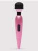 Lovehoney Deluxe Rechargeable Mini Glitter Massage Wand Vibrator, Orange, hi-res