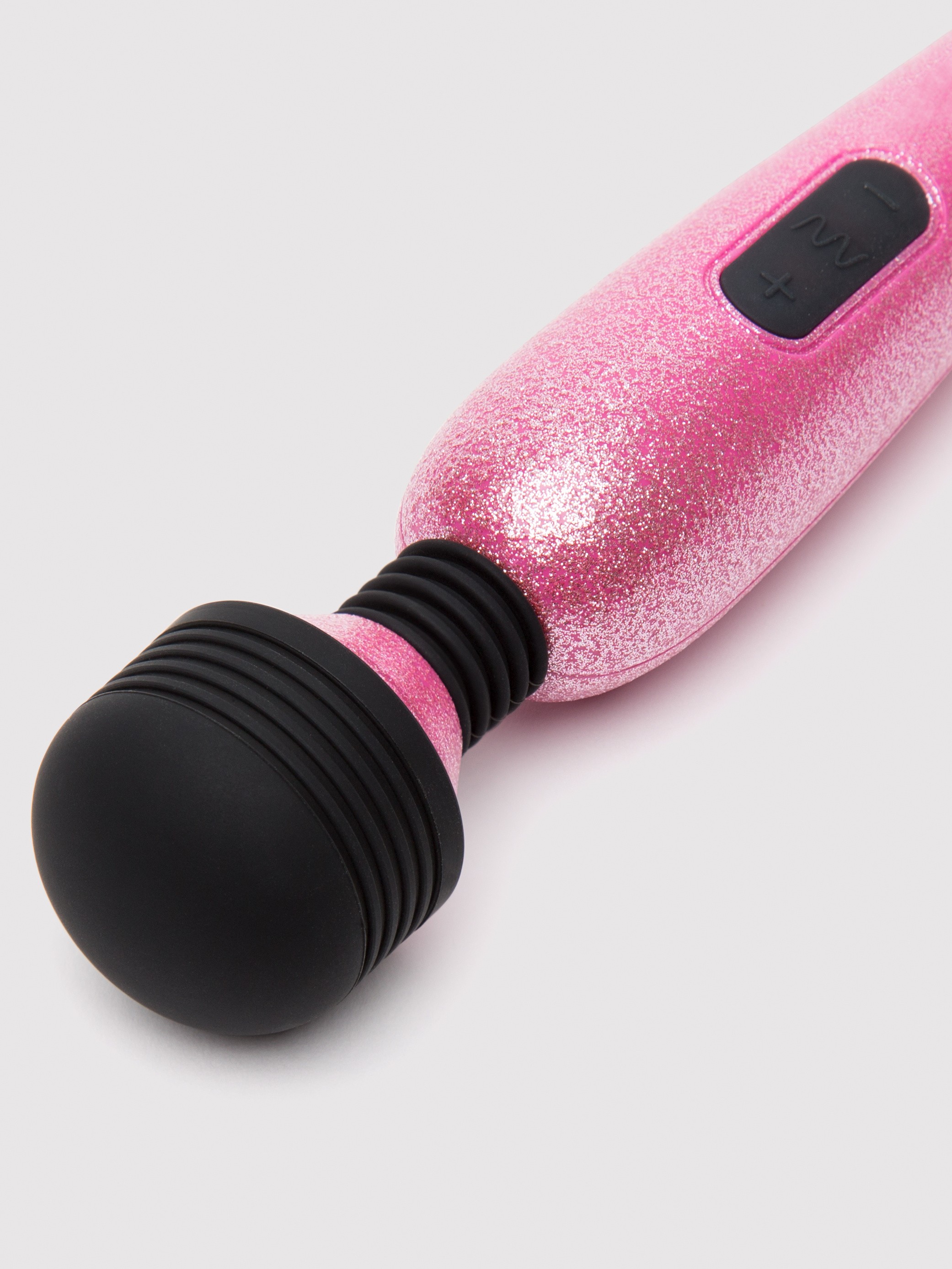 Lovehoney Deluxe Rechargeable Mini Glitter Massage Wand Vibrator, Orange, hi-res