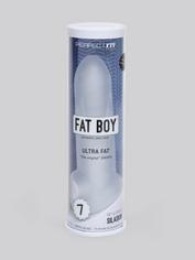 Perfect Fit Fat Boy Ultra Fat 7 Inch Penis Sleeve with Ball Loop, Clear, hi-res