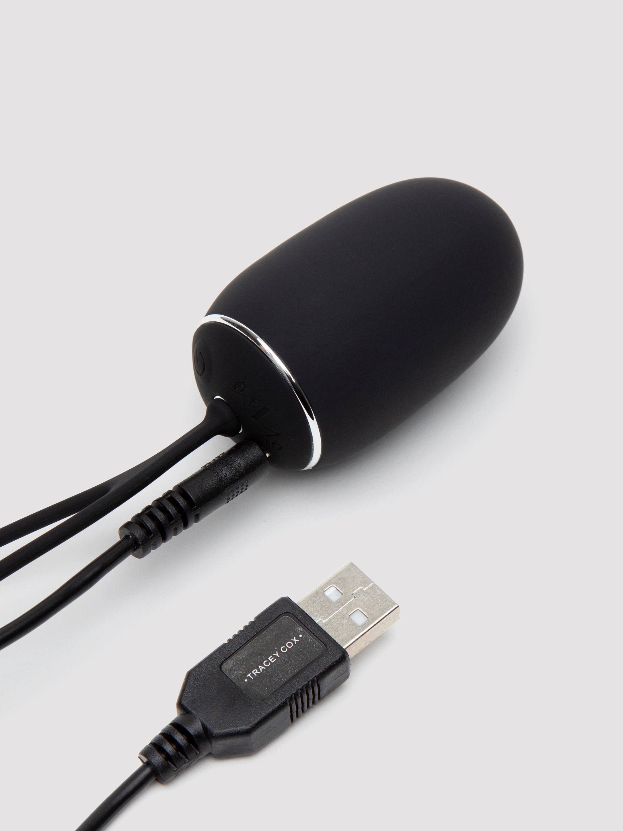 Tracey Cox Supersex Rechargeable Remote Control Love Egg Vibrator, Black, hi-res