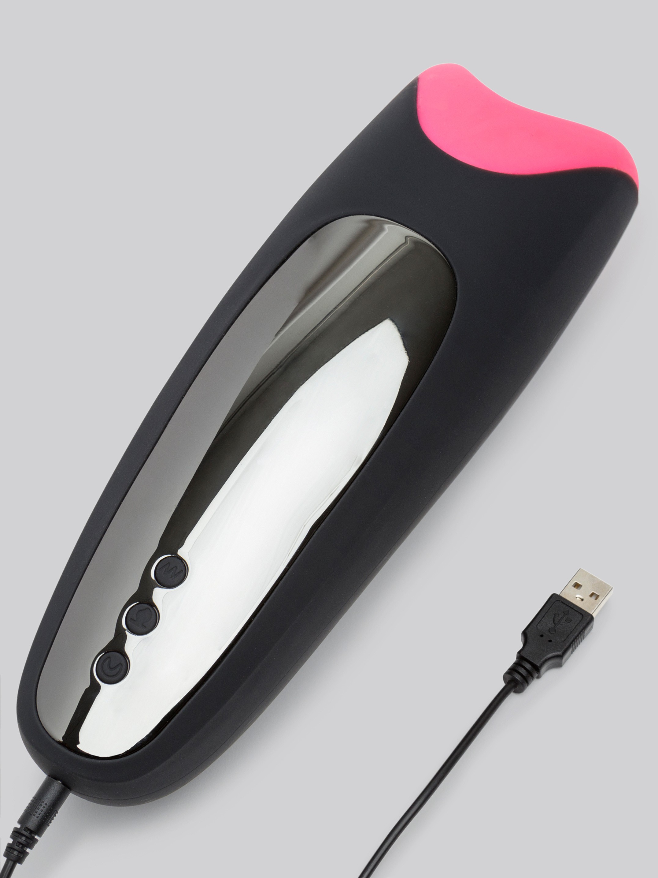 Maia Piper Warming Multifunction Male Masturbator, Black, hi-res