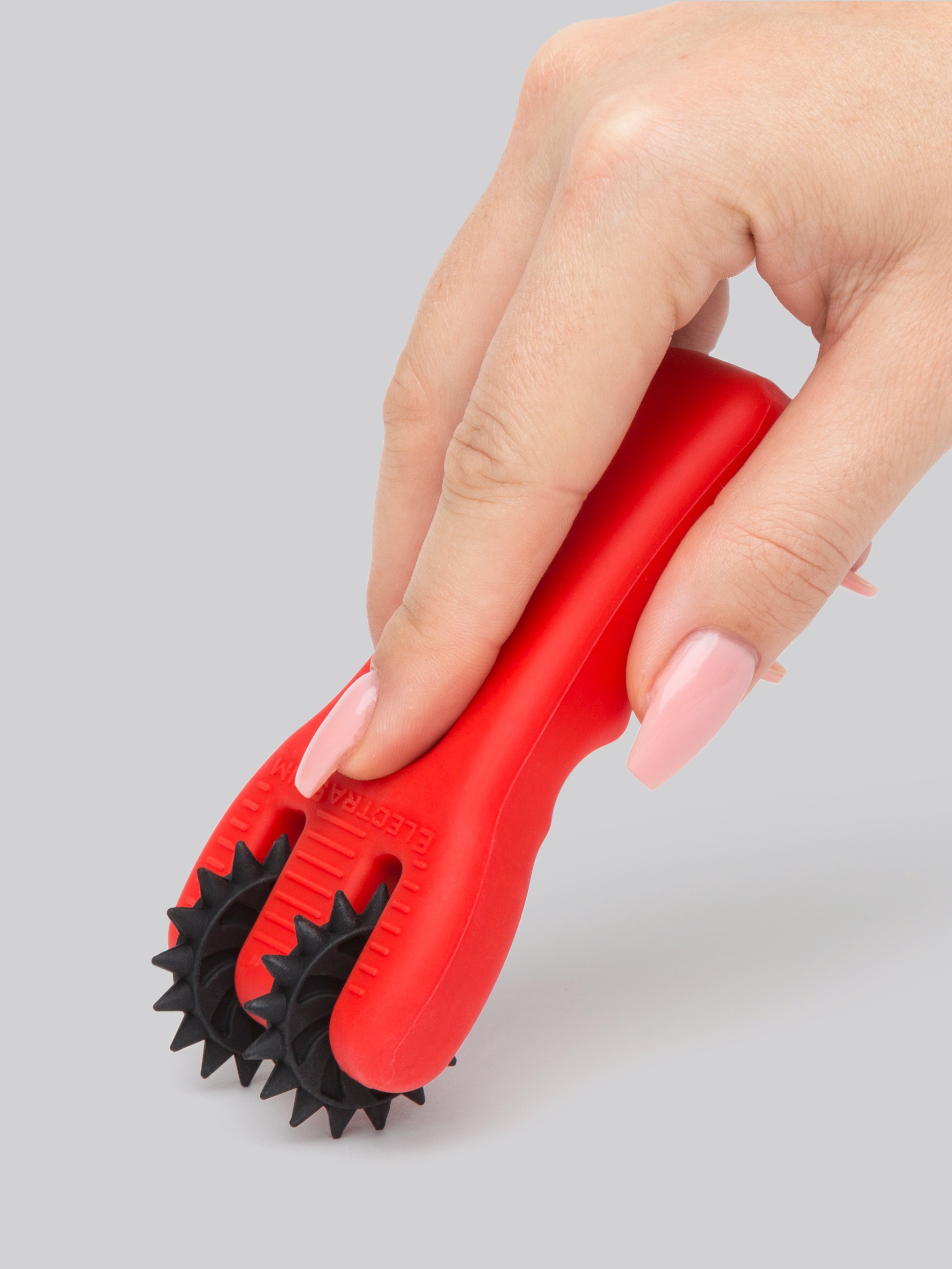 Electrastim Electrosex Silicone Double Pinwheel, Red, hi-res