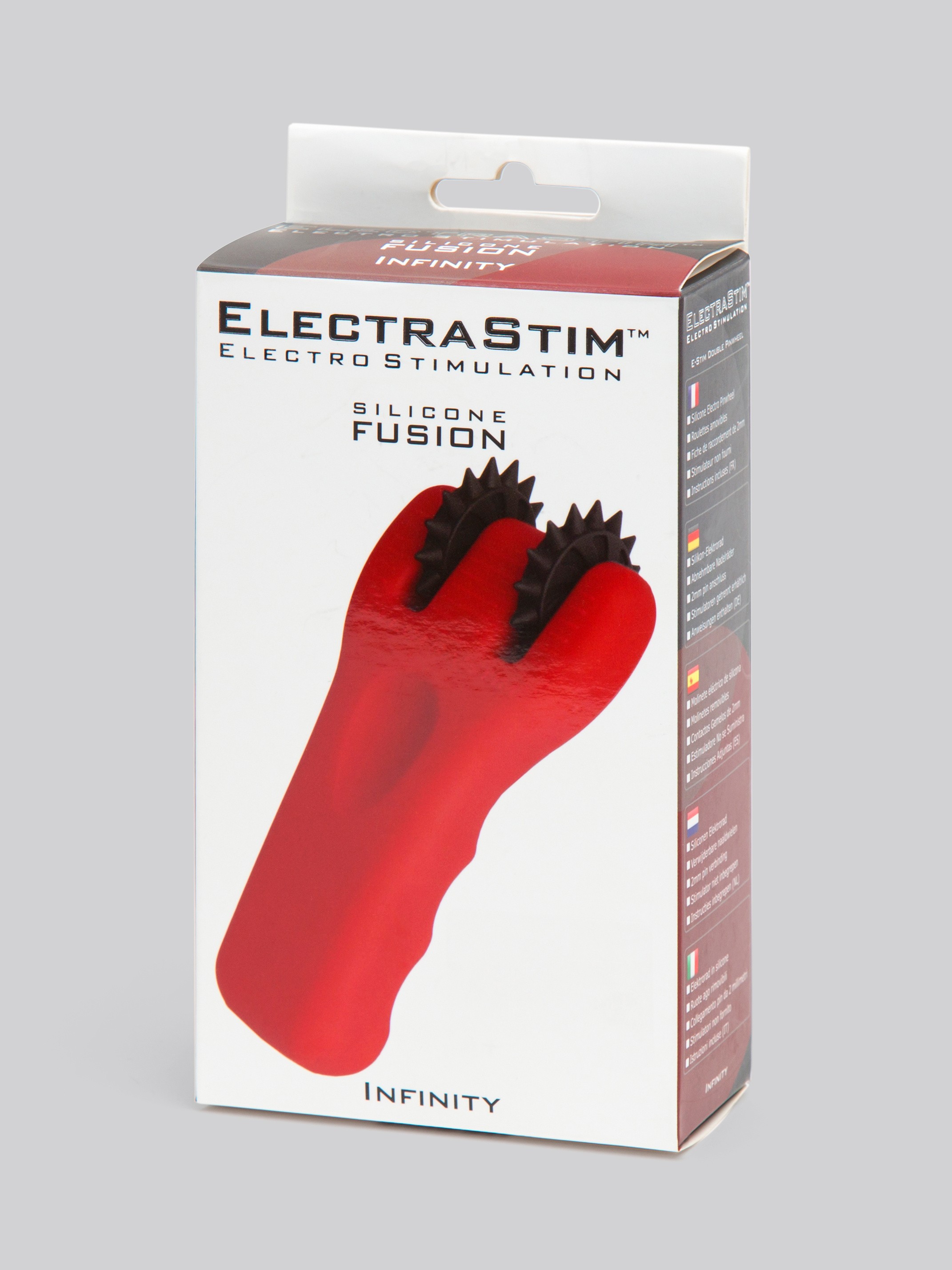 Electrastim Electrosex Silicone Double Pinwheel, Red, hi-res