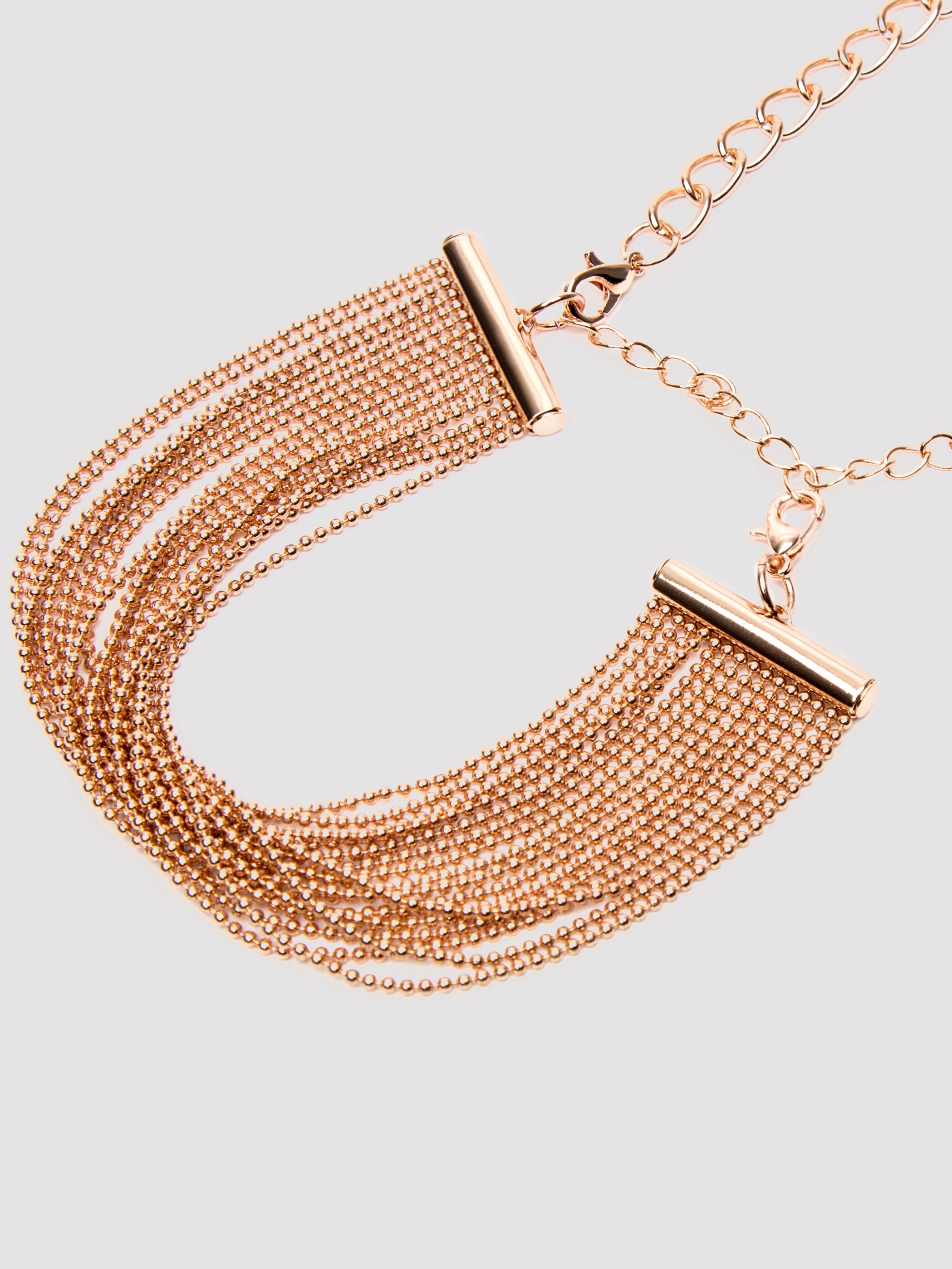 Bondage Boutique Rose Gold Bracelet Cuffs, Gold, hi-res