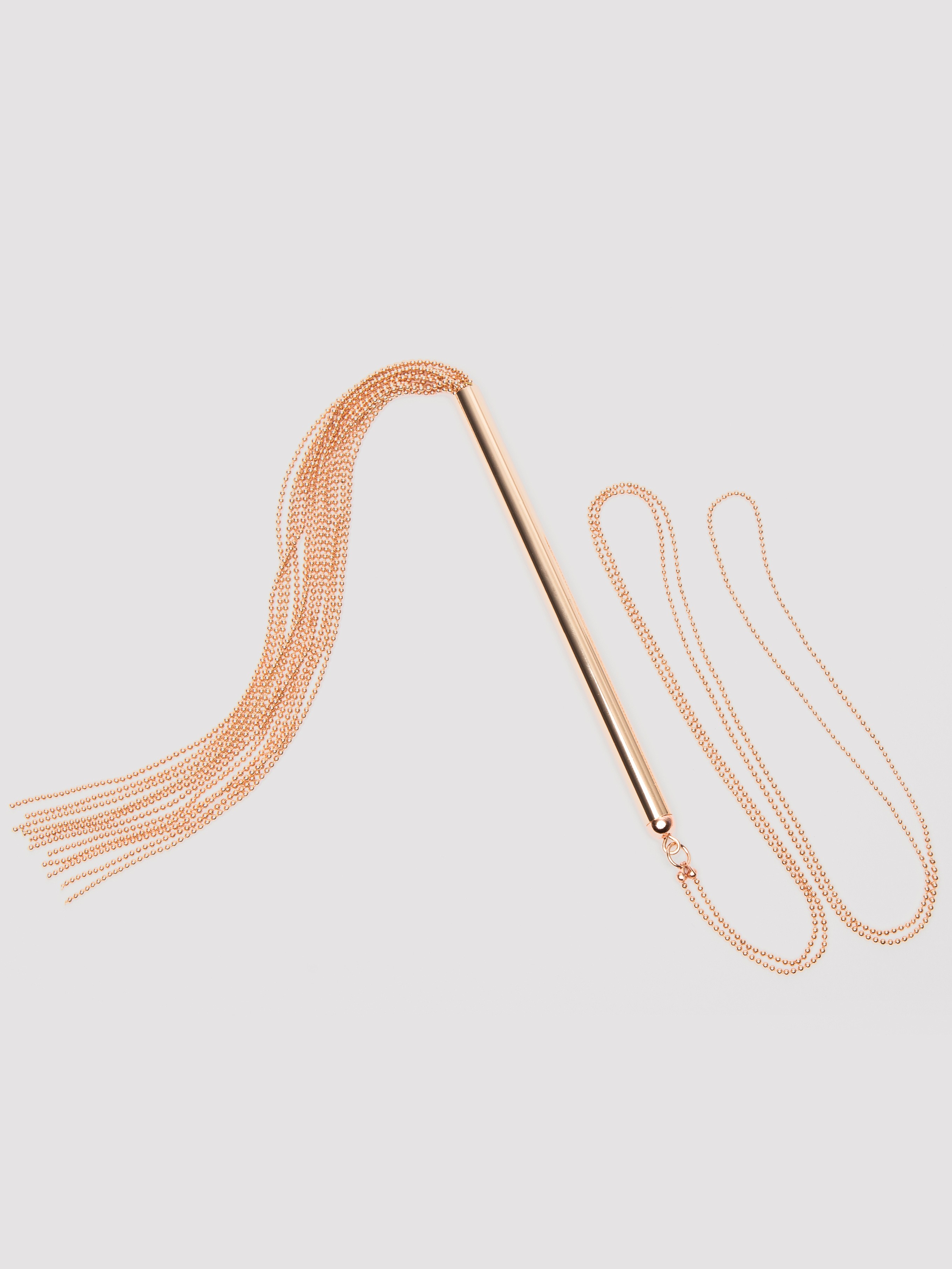 Bondage Boutique Rose Gold Necklace Flogger, Gold, hi-res