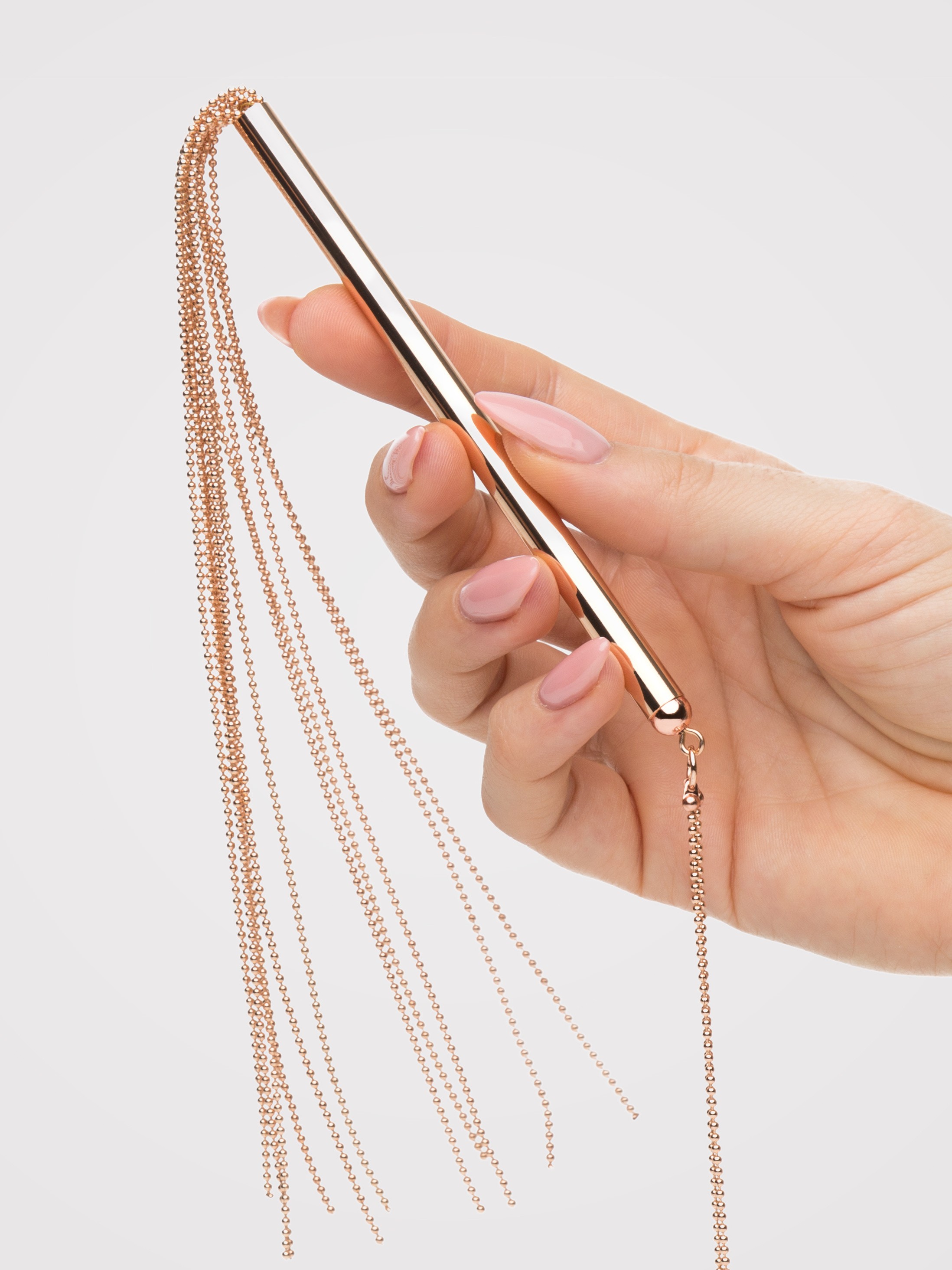 Bondage Boutique Rose Gold Necklace Flogger, Gold, hi-res