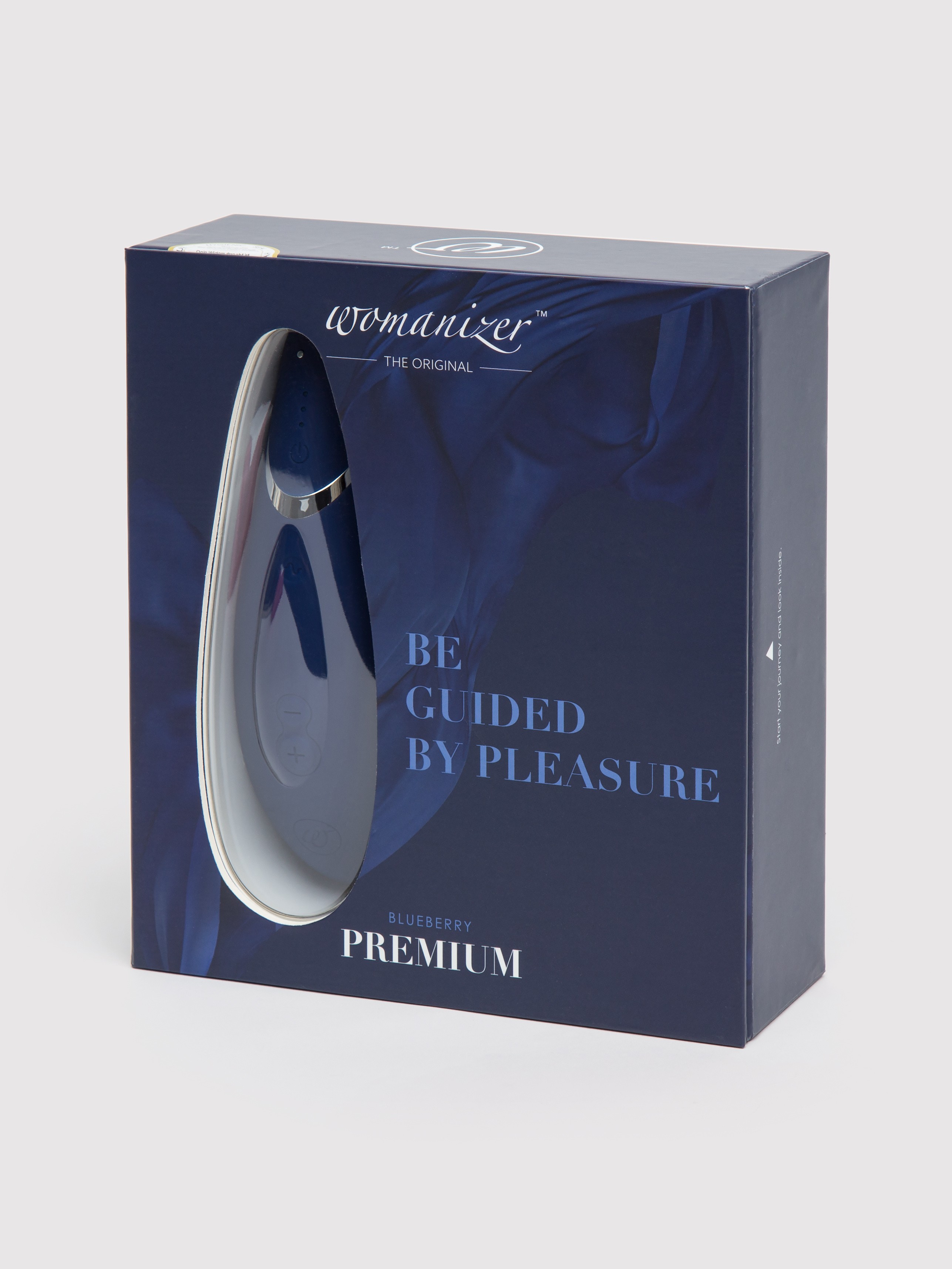 Womanizer Premium Rechargeable Smart Silence Clitoral Suction Stimulator, Blue, hi-res