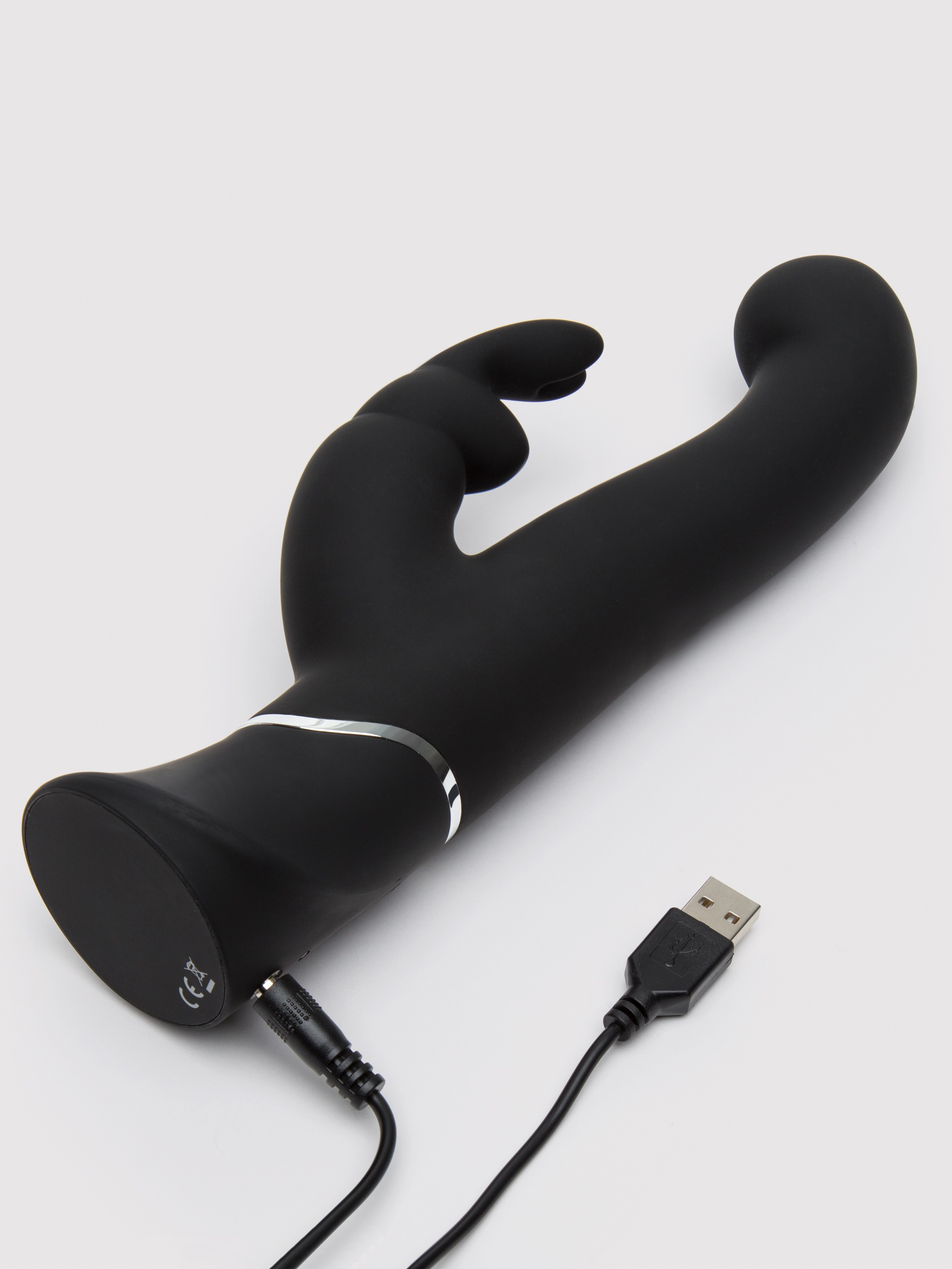 Happy Rabbit G-Spot Stroker Rechargeable Rabbit Vibrator, Black, hi-res