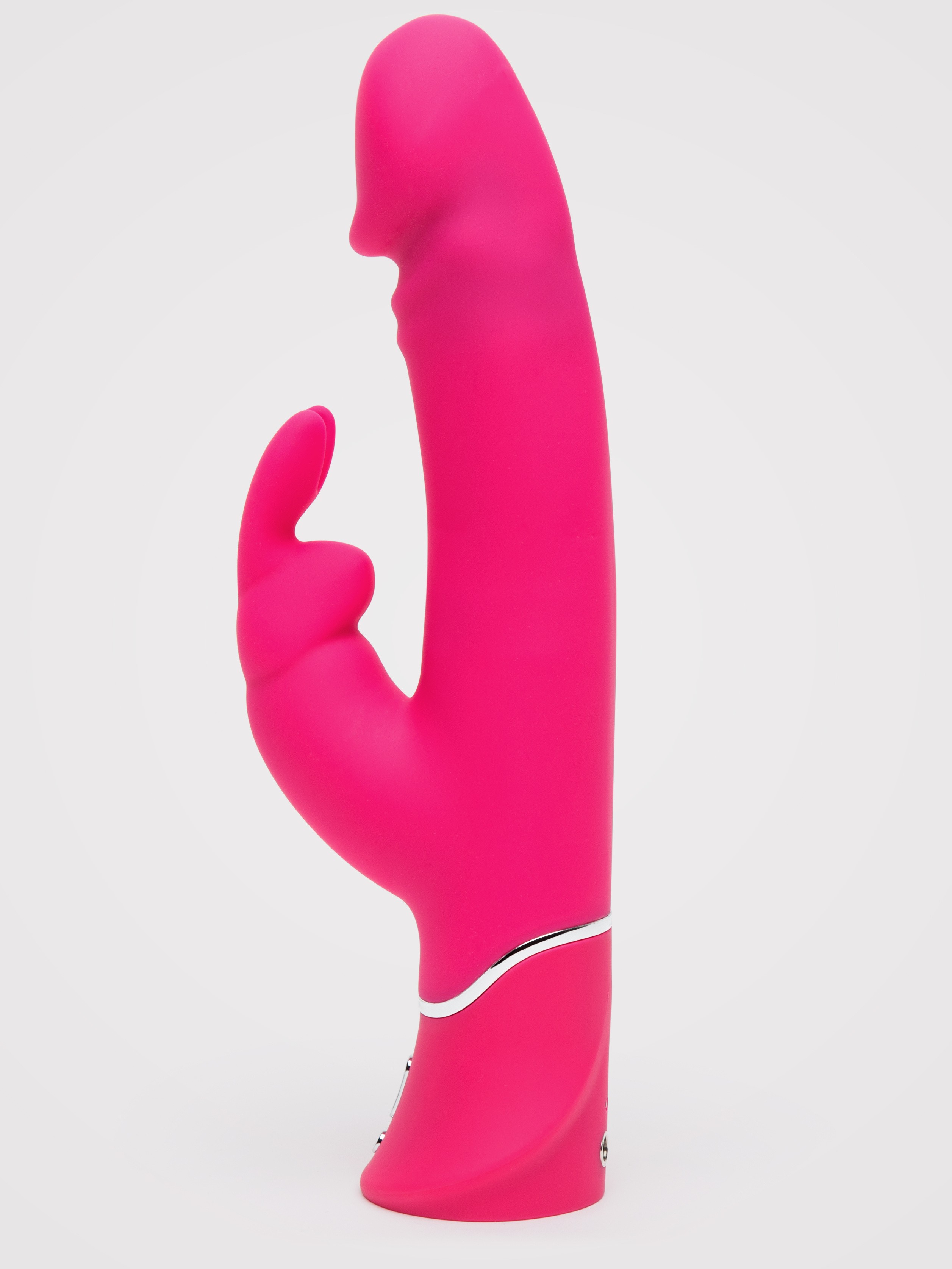 Happy Rabbit Realistic Dual-Density Rechargeable Rabbit Vibrator, Pink, hi-res