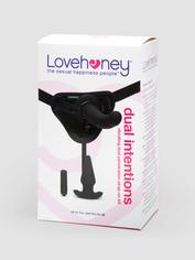 Lovehoney Dual Intentions Vibrating Dual Penetration Strap-On Kit, Black, hi-res