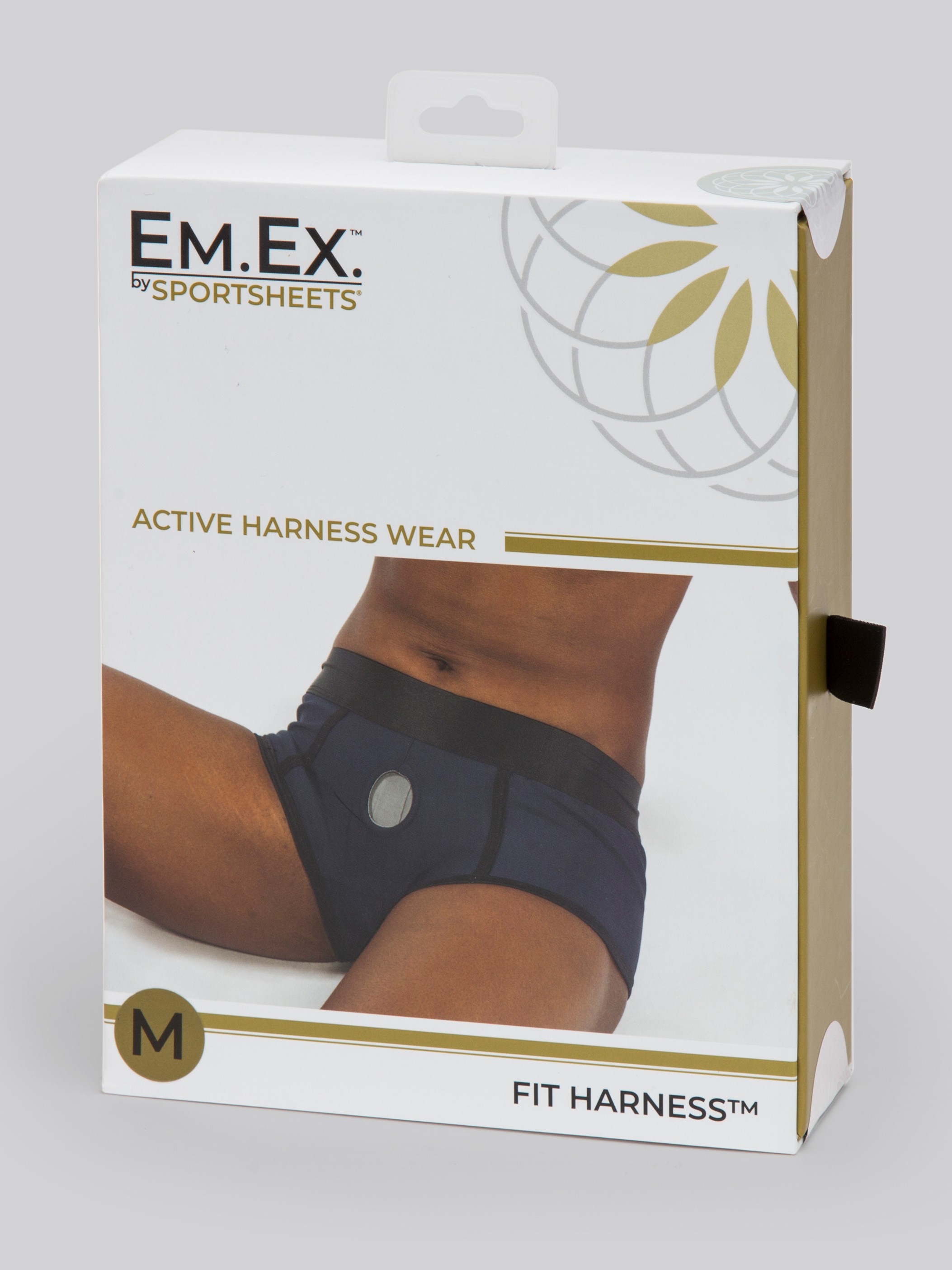 Sportsheets Blue Active Fit Strap-On Harness Boxer Briefs, Blue, hi-res