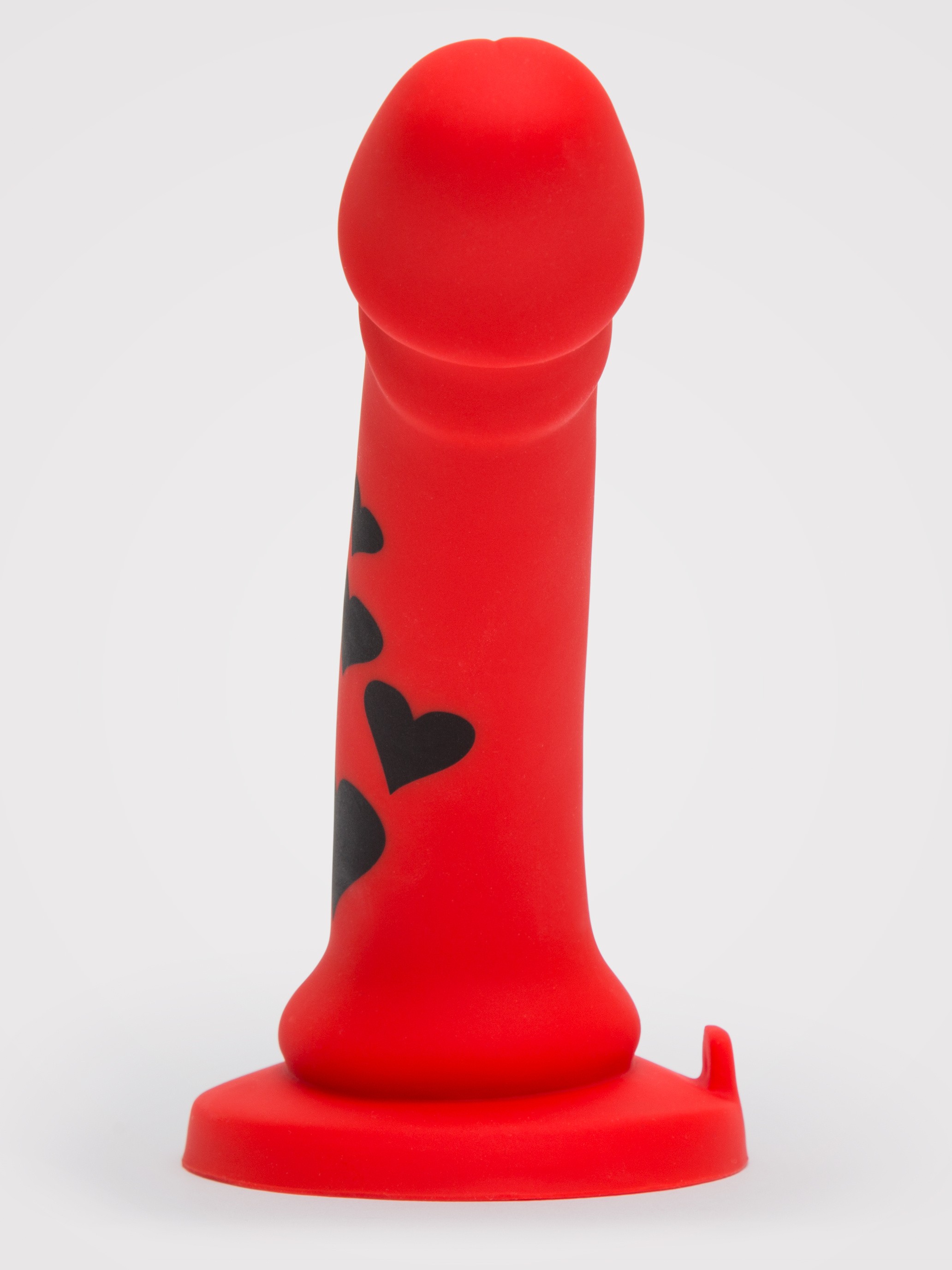 Lovehoney Heartthrob Silicone Dildo 7 Inch, Red, hi-res