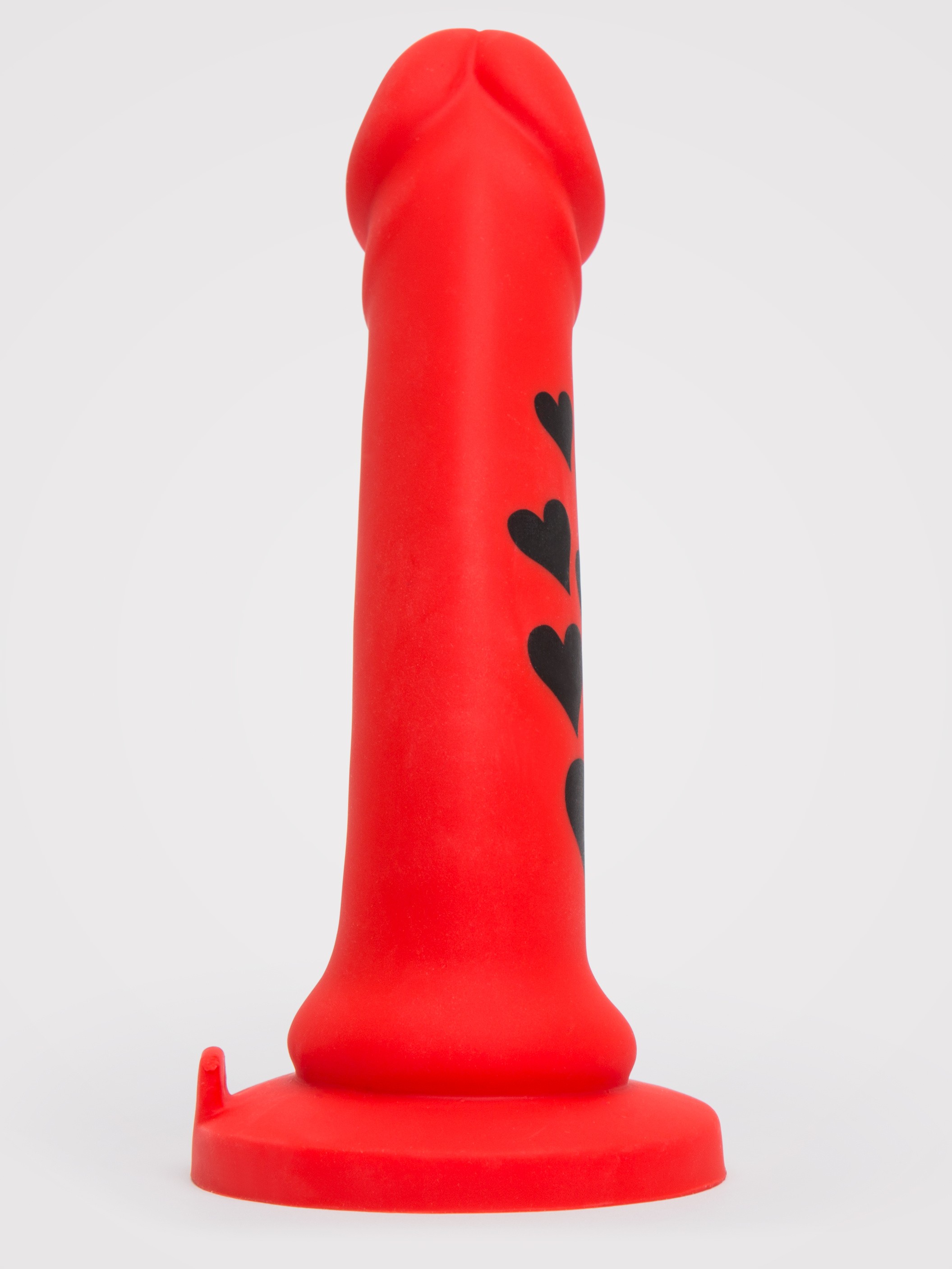 Lovehoney Heartthrob Silicone Dildo 7 Inch, Red, hi-res