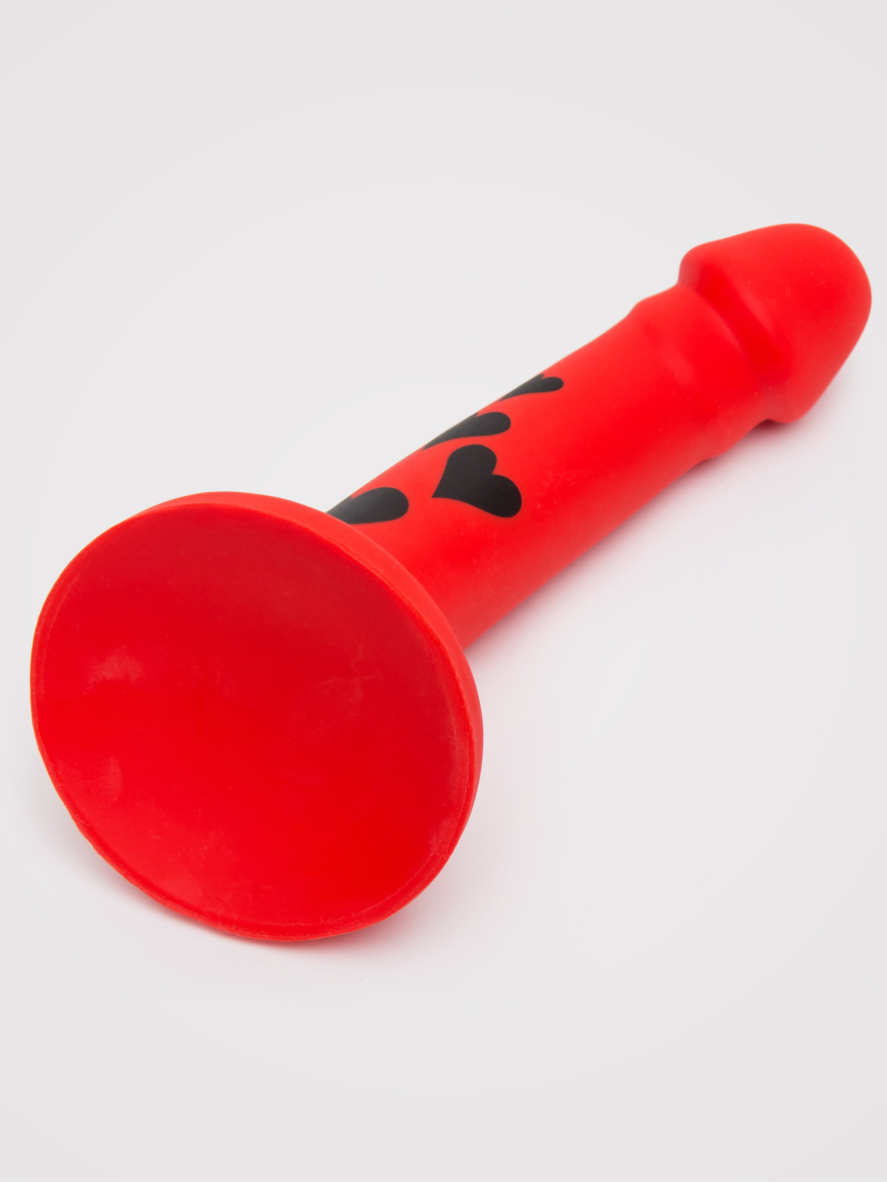 Lovehoney Heartthrob Silicone Dildo 7 Inch, Red, hi-res