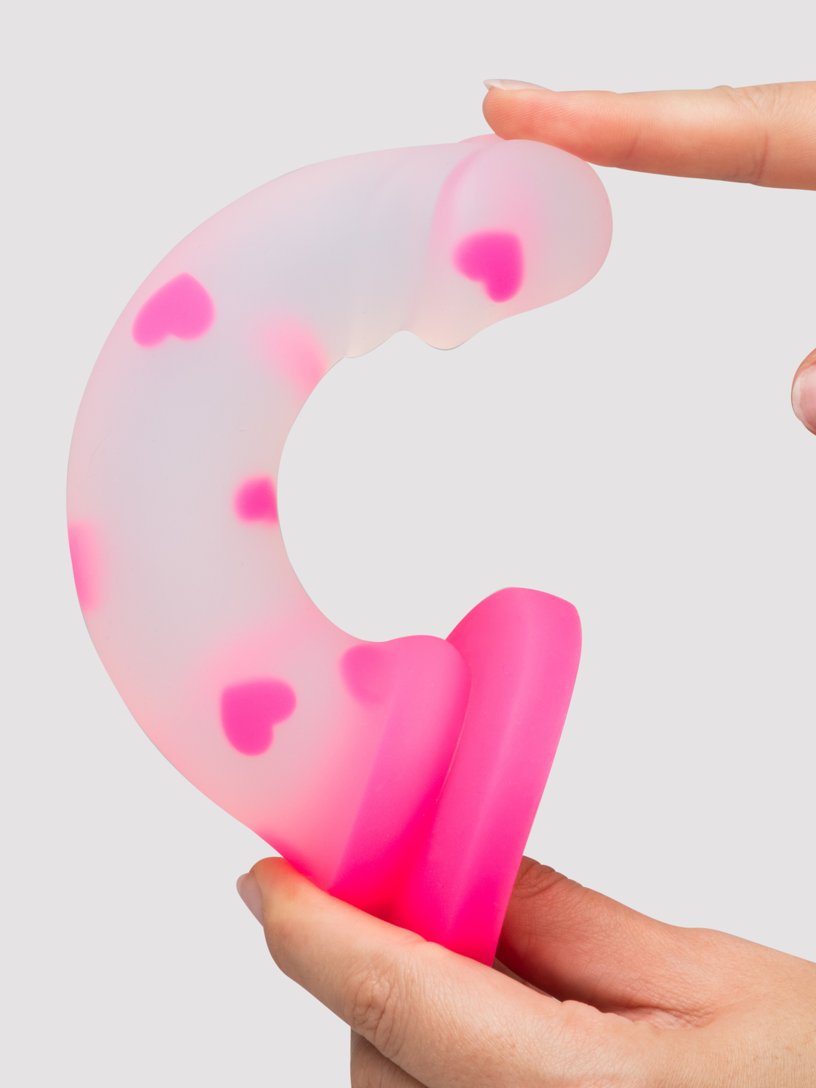 Lovehoney Heart Pounder Silicone Dildo 7 Inch, Pink, hi-res