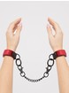Bondage Boutique Ruby Velvet Collar, Wrist and Ankle Cuff Kit (3 Piece), Red, hi-res