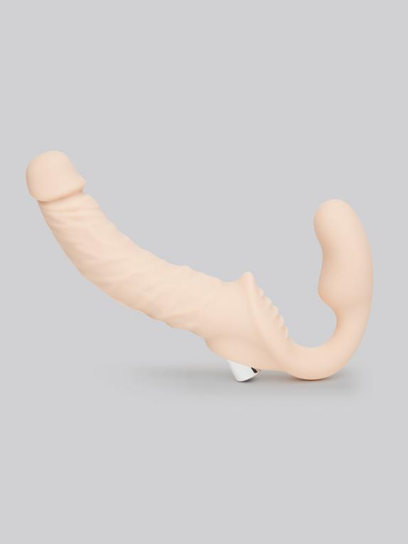 Lifelike Lover Luxe Posable Realistic Vibrating Strapless Strap-On, Flesh Pink, hi-res