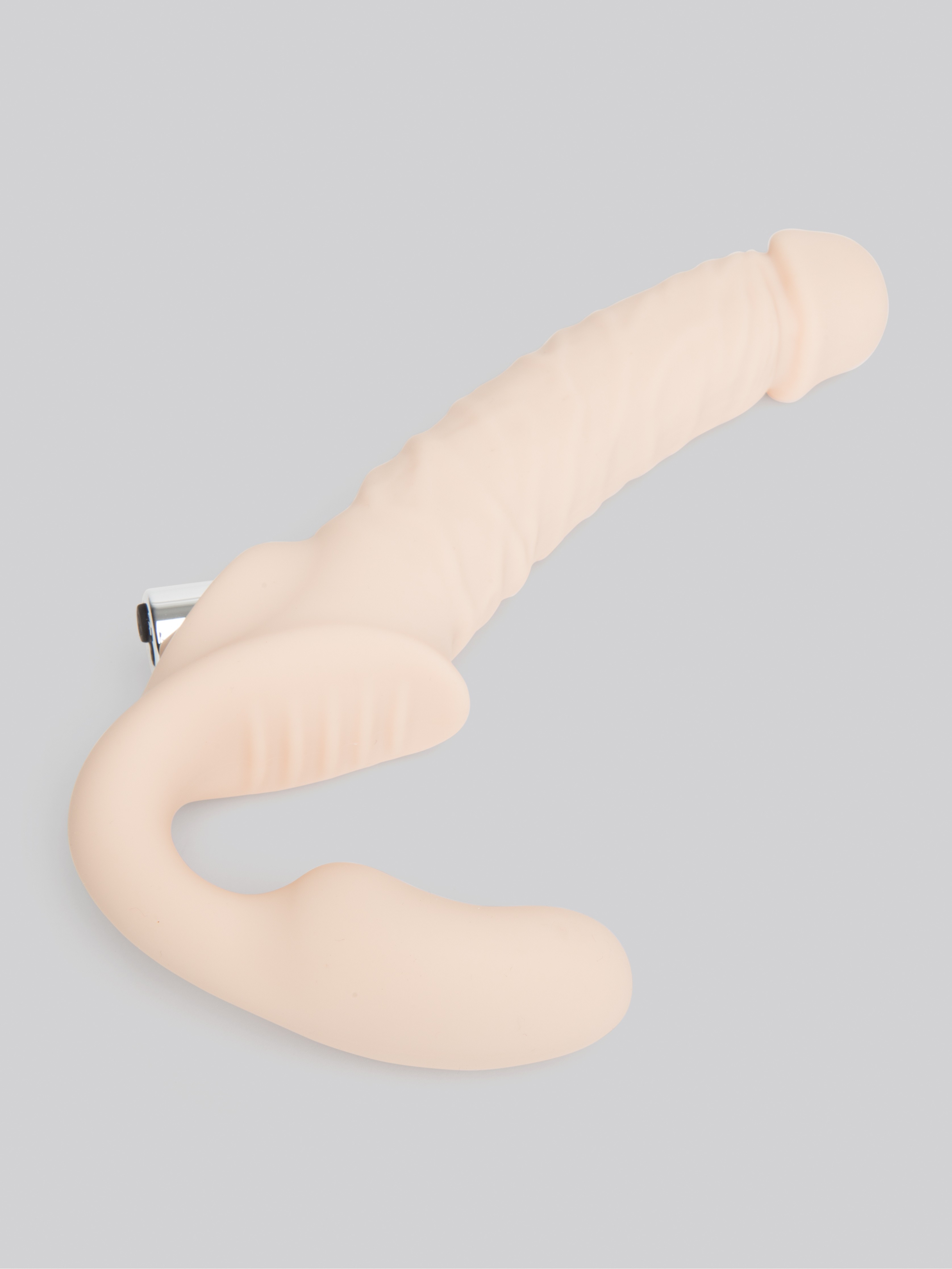 Lifelike Lover Luxe Posable Realistic Vibrating Strapless Strap-On, Flesh Pink, hi-res