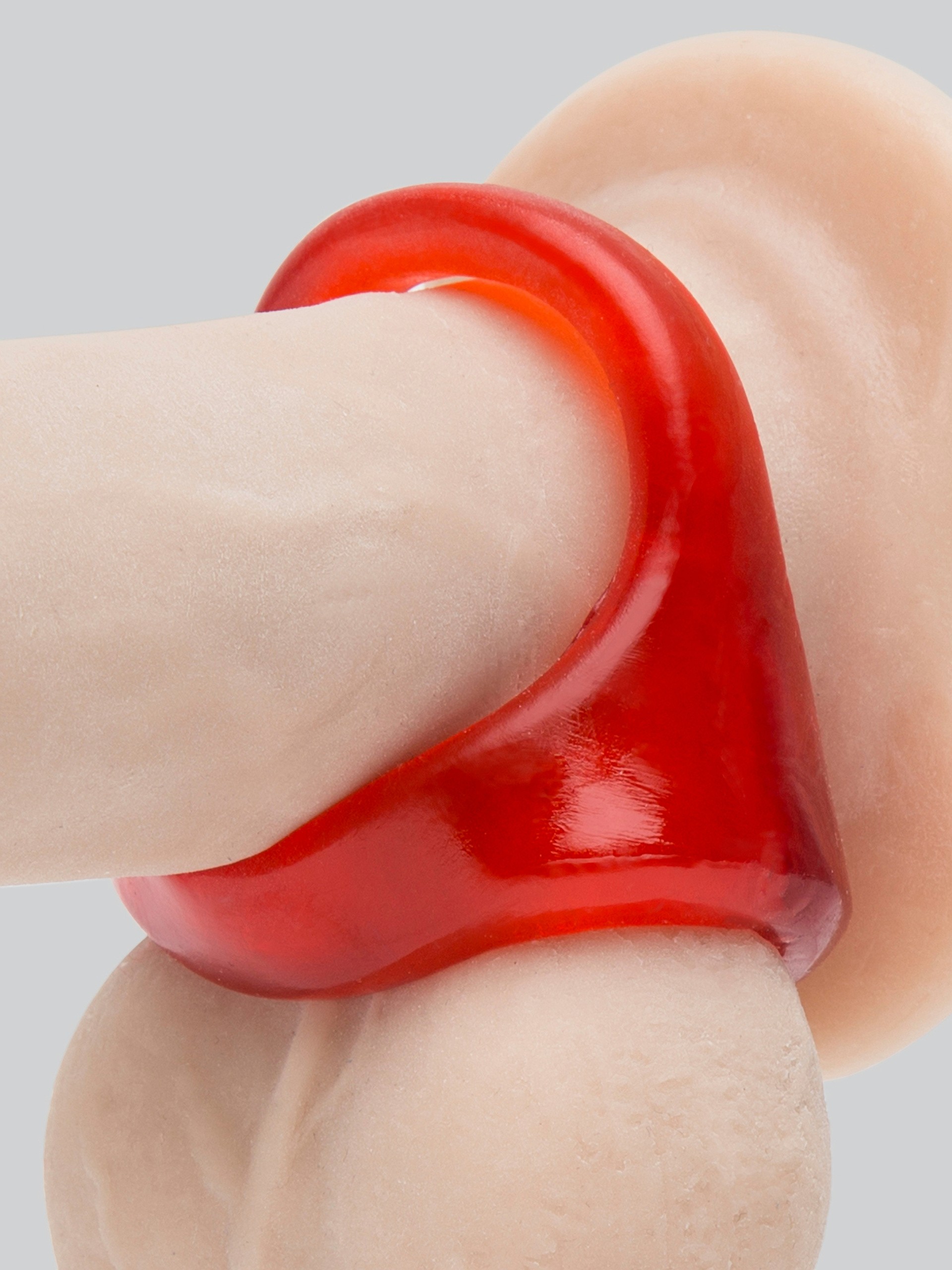 Colt XL Snug Tugger Dual Support Cock Ring, Red, hi-res