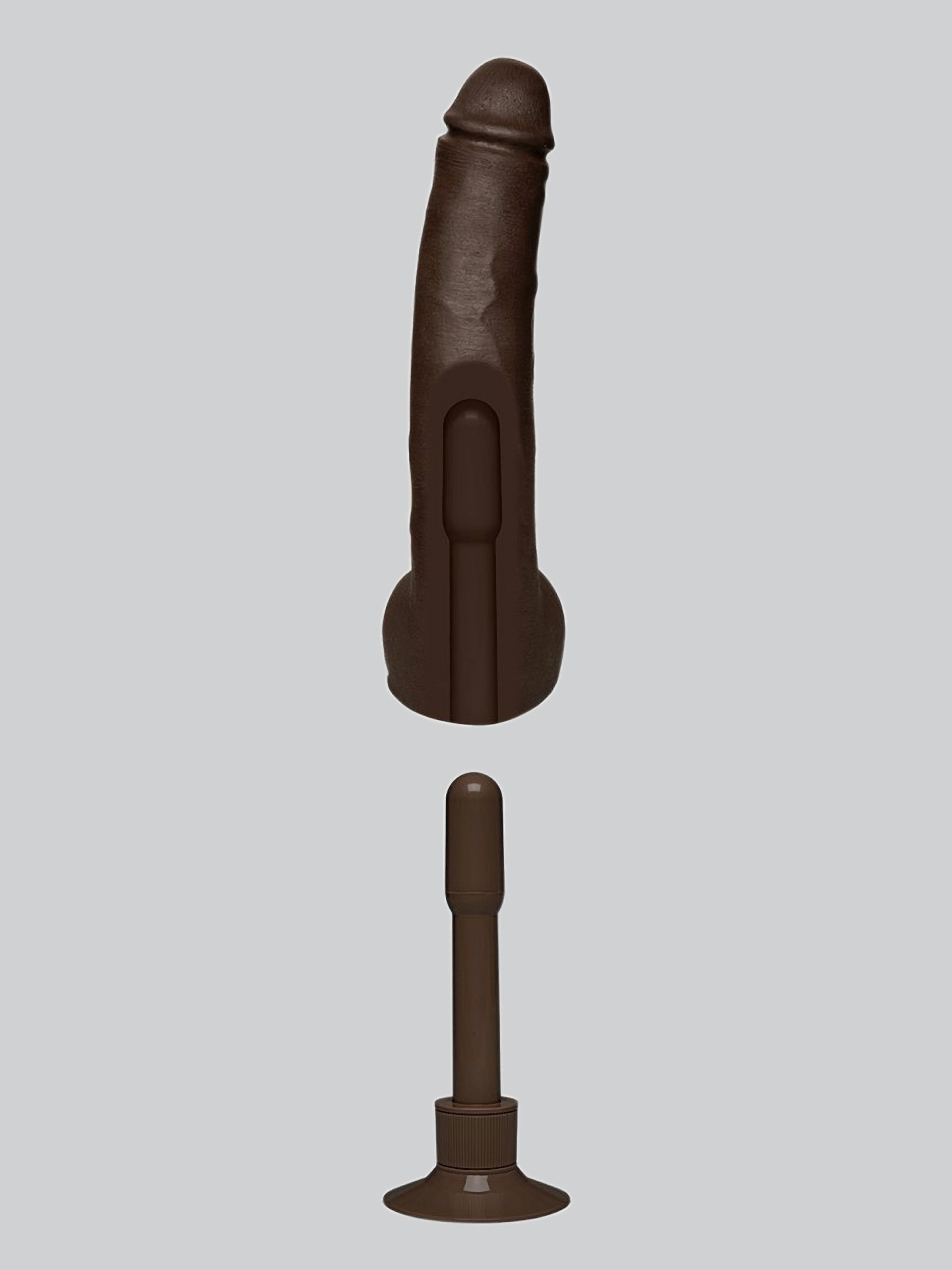 Doc Johnson Safaree Samuels Dual Density Realistic Vibrator 12 Inch, Flesh Brown, hi-res