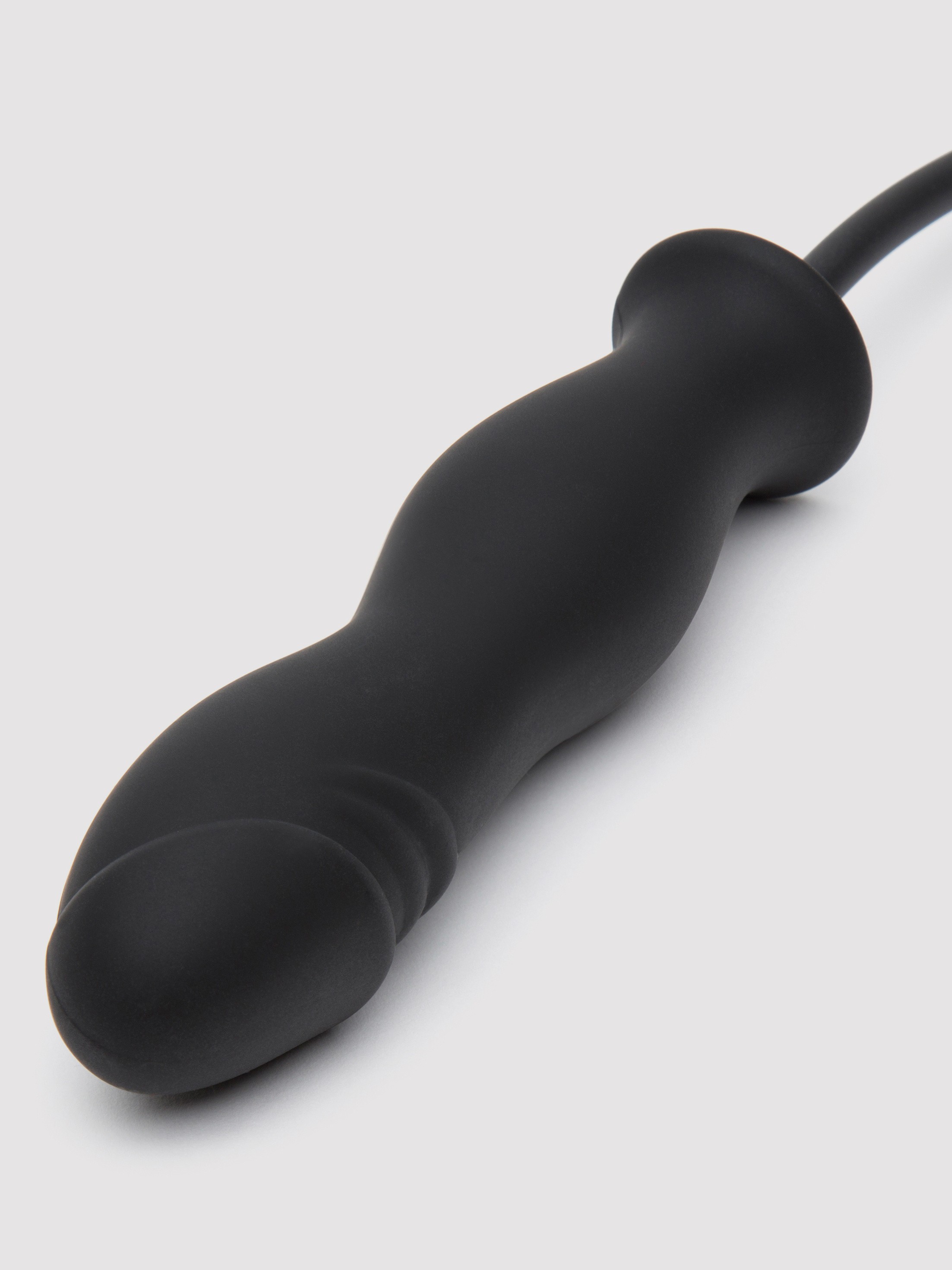 Lovingjoy Silicone Inflatable Dildo 6 Inch, Black, hi-res