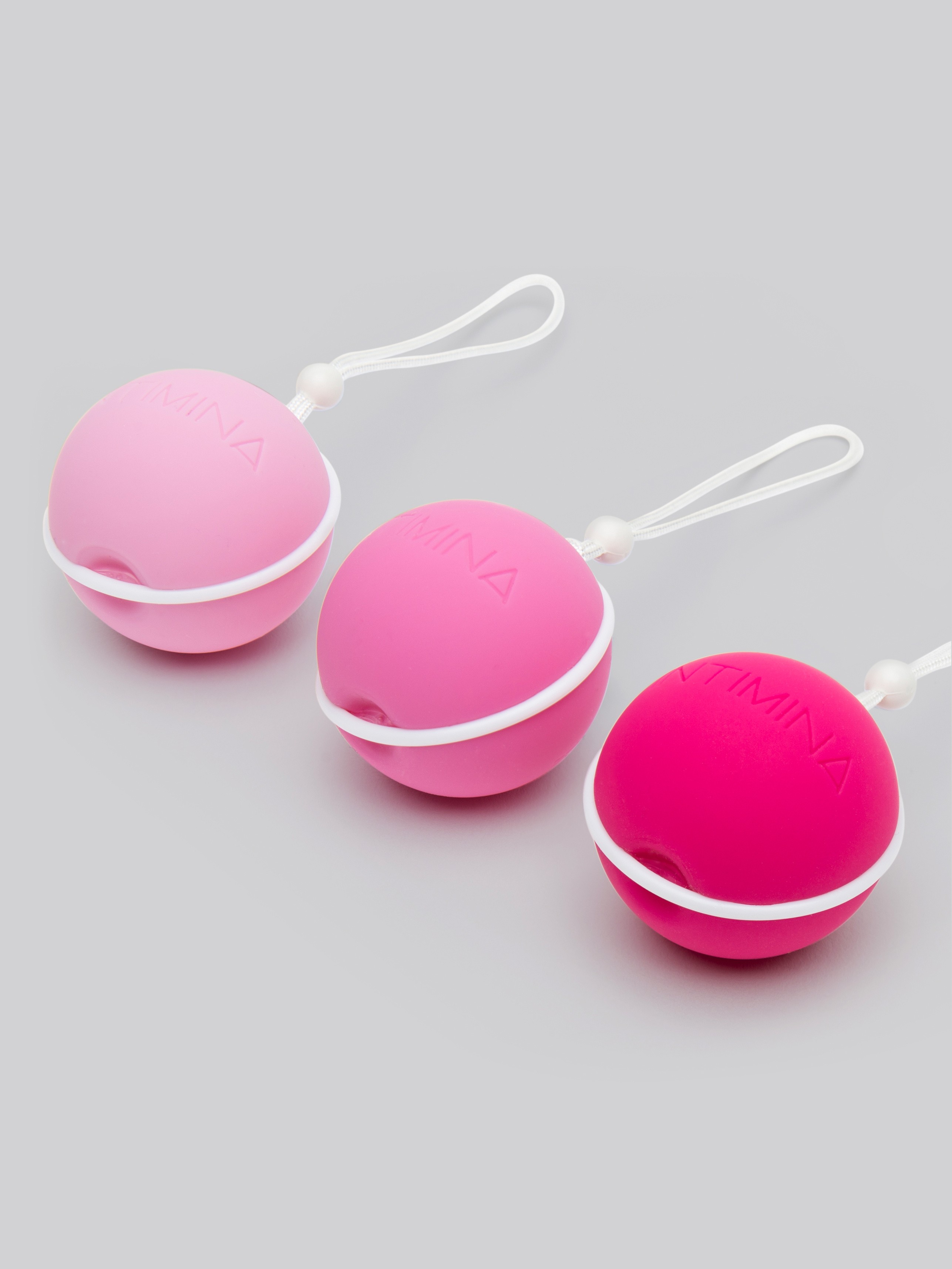 Intimina Laselle Weighted Jiggle Ball Set (3 Piece), Pink, hi-res