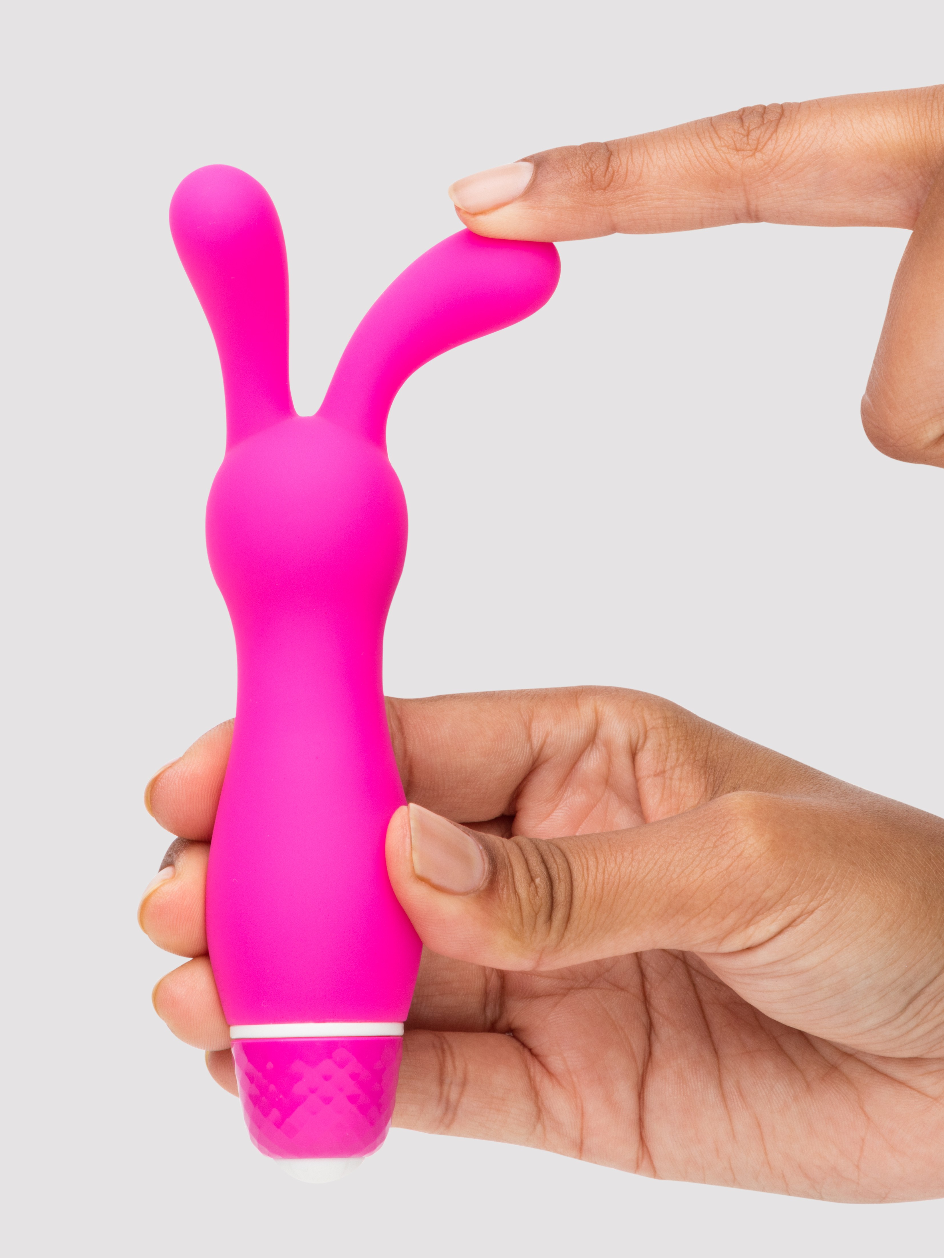 Sweetie Bunny Ears Rechargeable Silicone Clitoral Vibrator, Pink, hi-res
