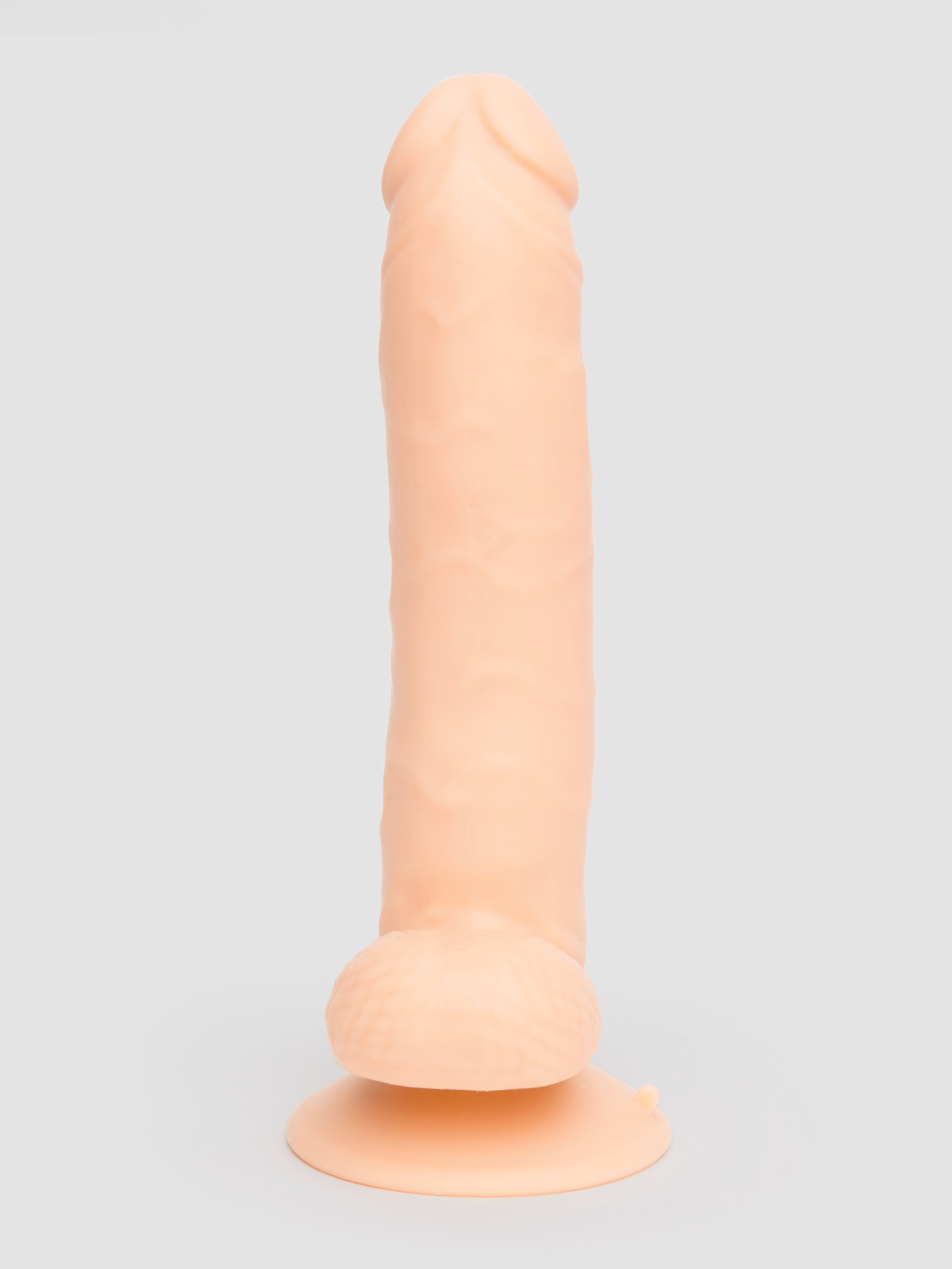 Megahood Silicone Realistic Suction Cup Dildo with Balls 8 Inch, Flesh Pink, hi-res