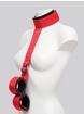 Scarlet Bound Collar-to-Wrist Restraint, Red, hi-res