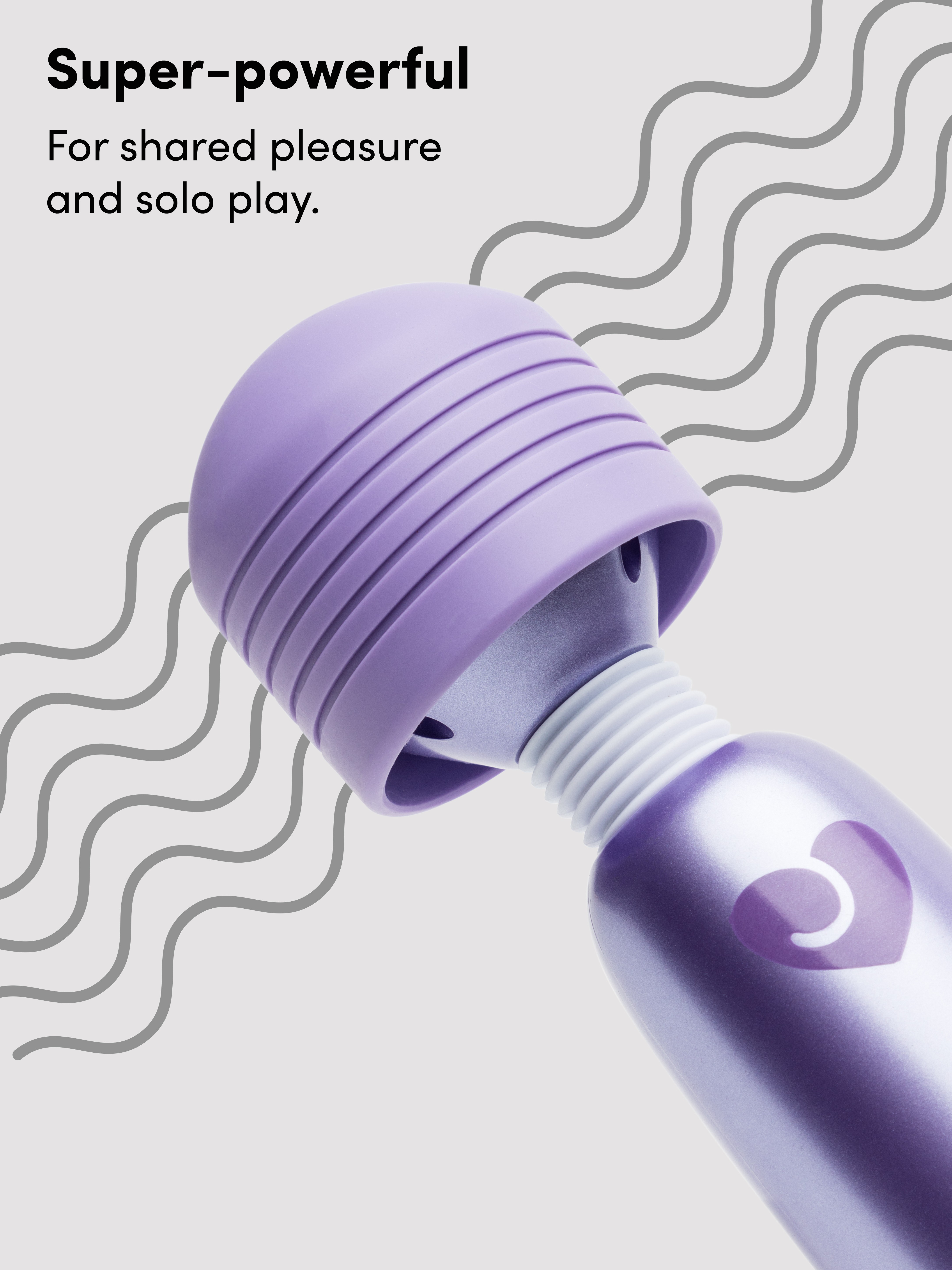 Lovehoney Extra Powerful Multispeed Mains Powered Magic Wand Vibrator, Purple, hi-res