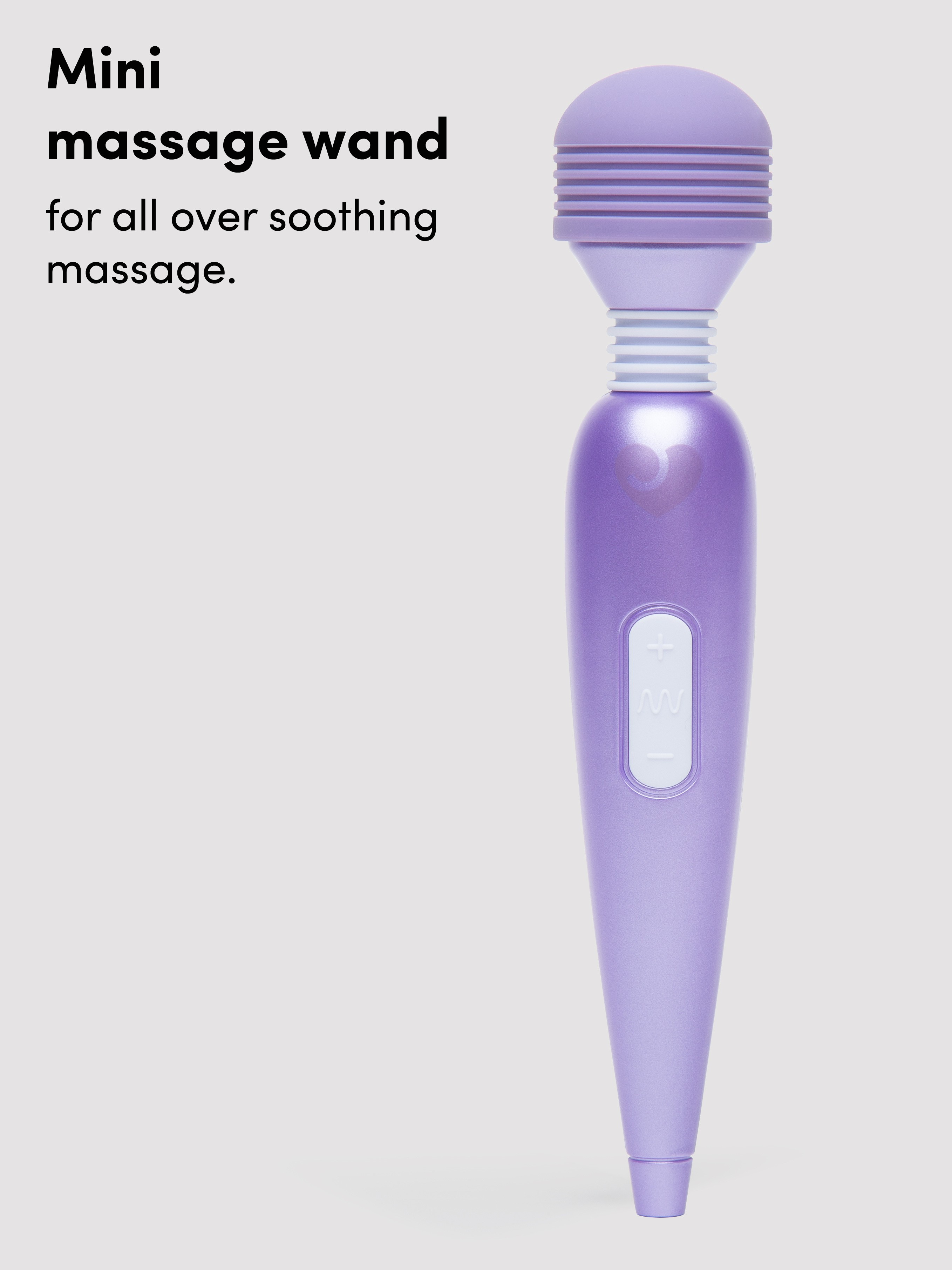 Lovehoney Deluxe Rechargeable Mini Massage Wand Vibrator, Purple, hi-res