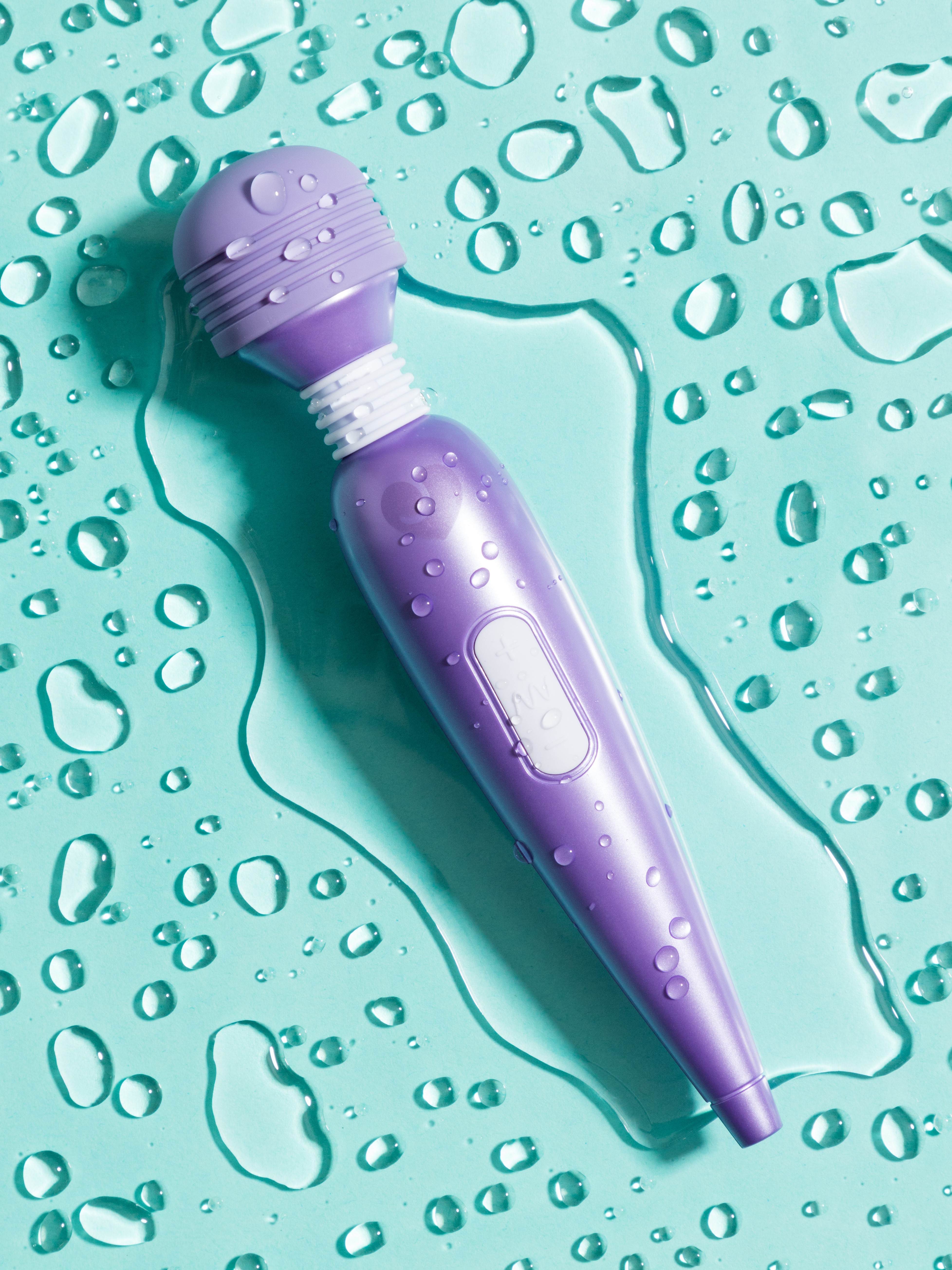 Lovehoney Deluxe Rechargeable Mini Massage Wand Vibrator, Purple, hi-res