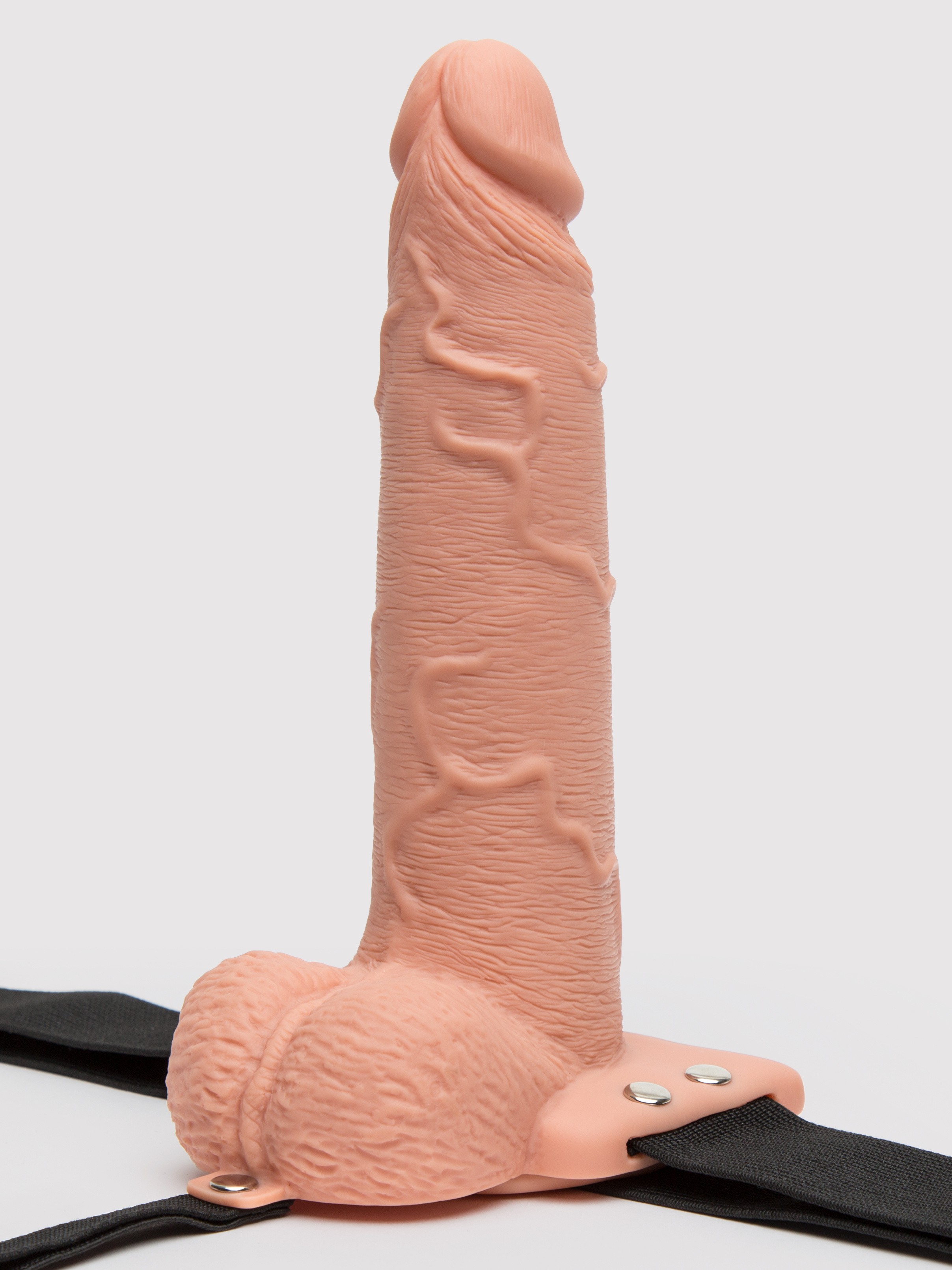 Fetish Fantasy Ejaculating Hollow Strap-On 7.5 Inch, Flesh Pink, hi-res