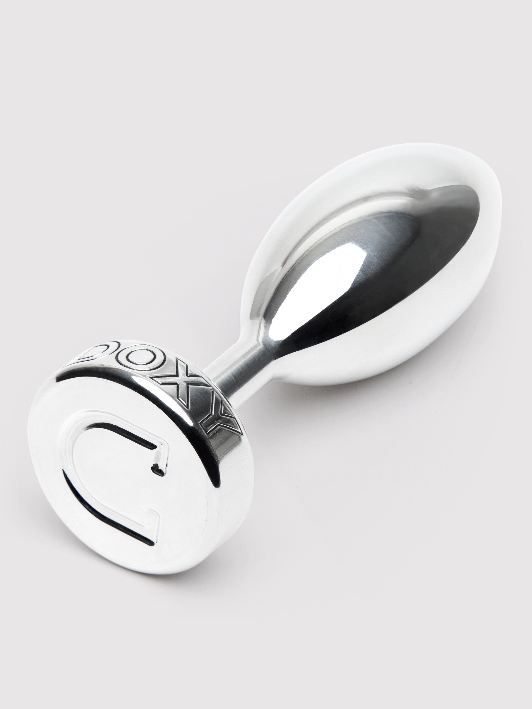 DOXY Smooth Aluminium Butt Plug 4 Inch, Silver, hi-res