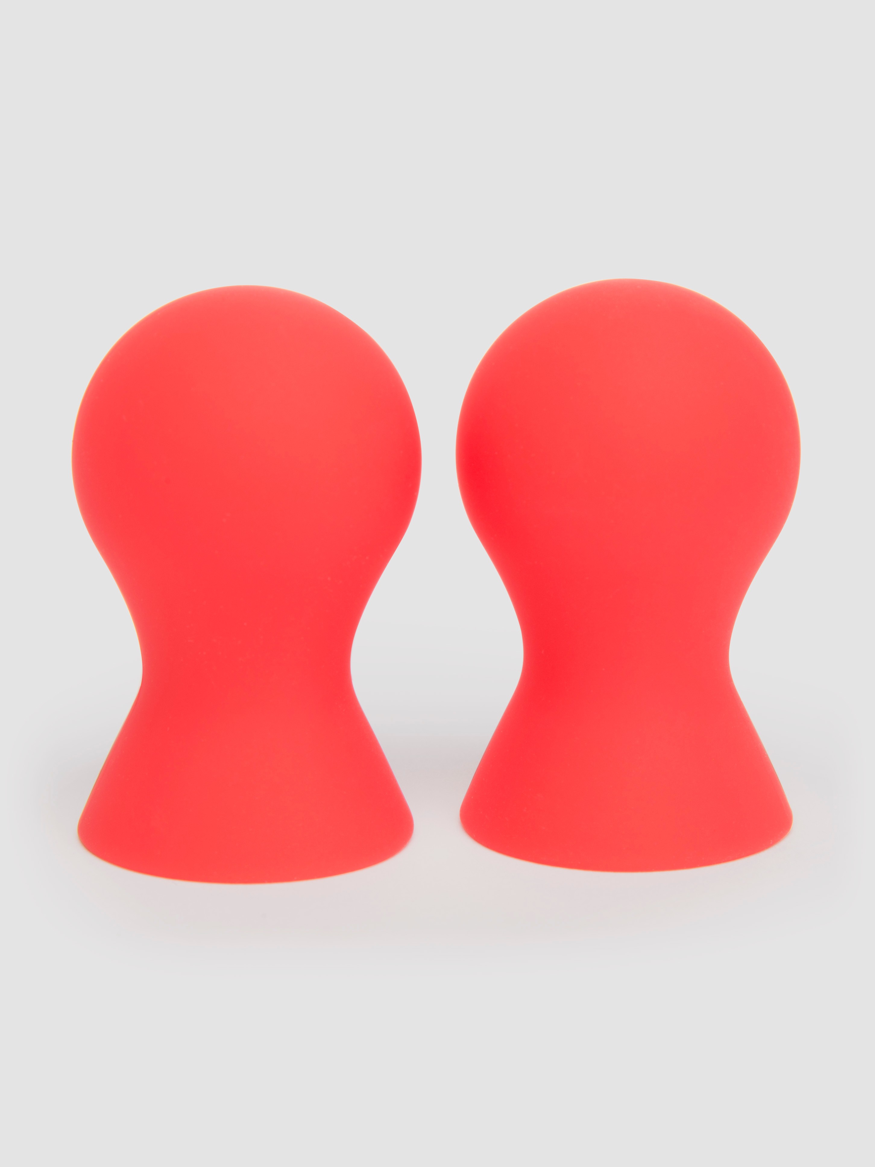 Lovehoney Perfect Pair Silicone Nipple Suckers, Red, hi-res