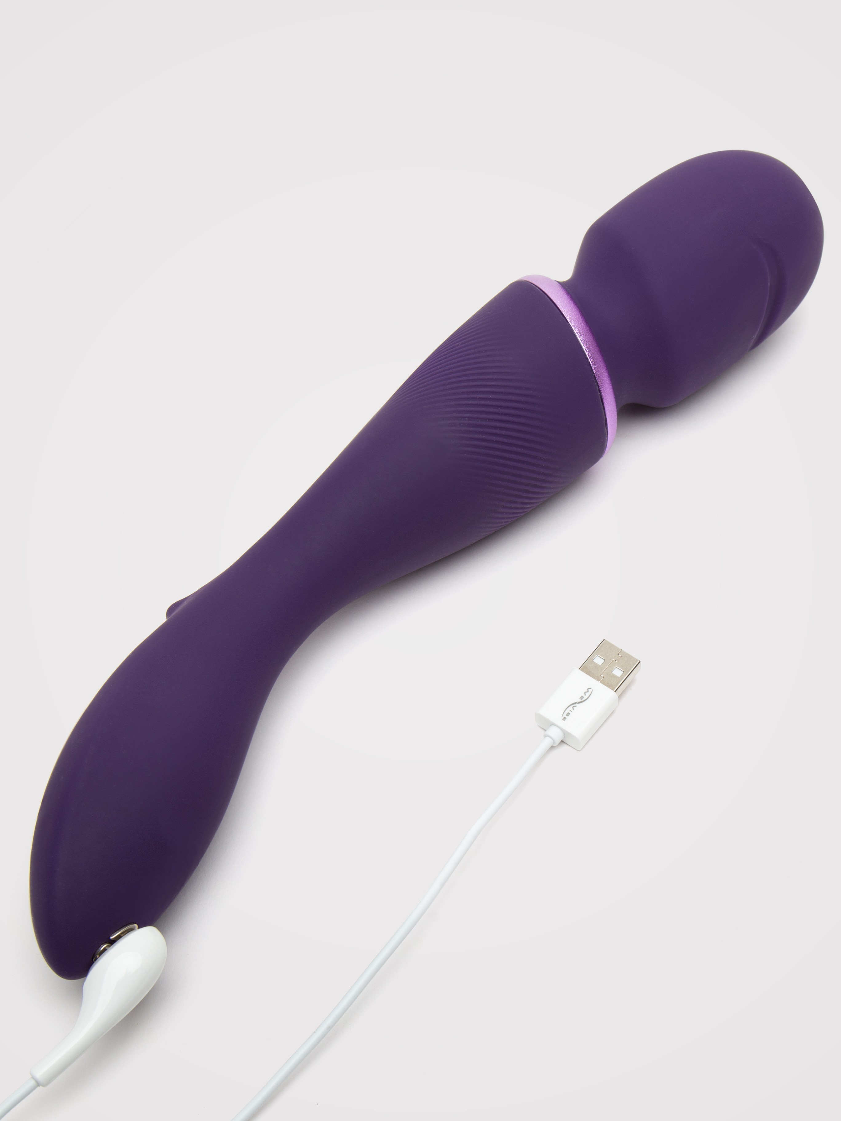 We-Vibe App Controlled Rechargeable Cordless Wand Vibrator, Purple, hi-res