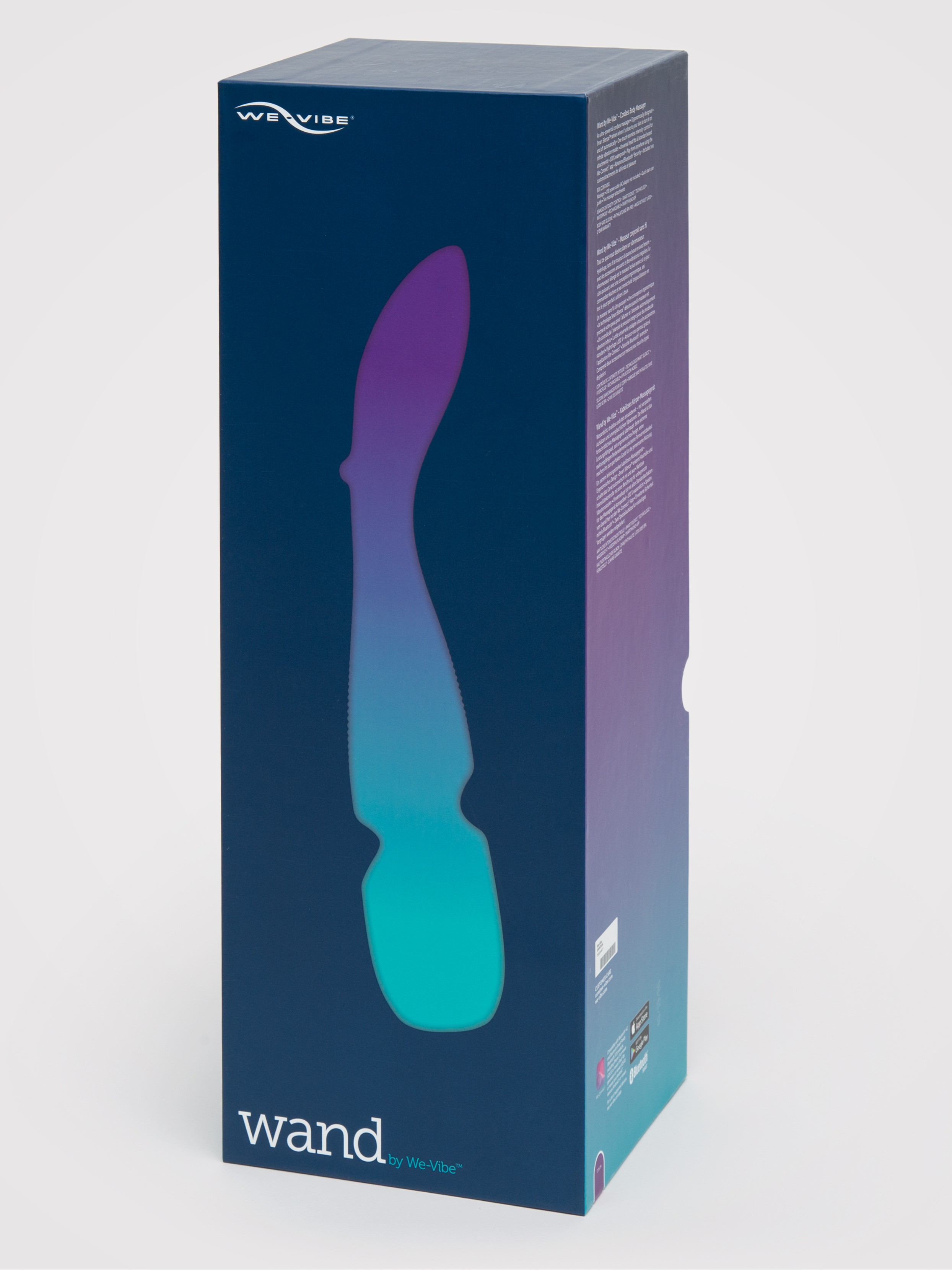 We-Vibe App Controlled Rechargeable Cordless Wand Vibrator, Purple, hi-res