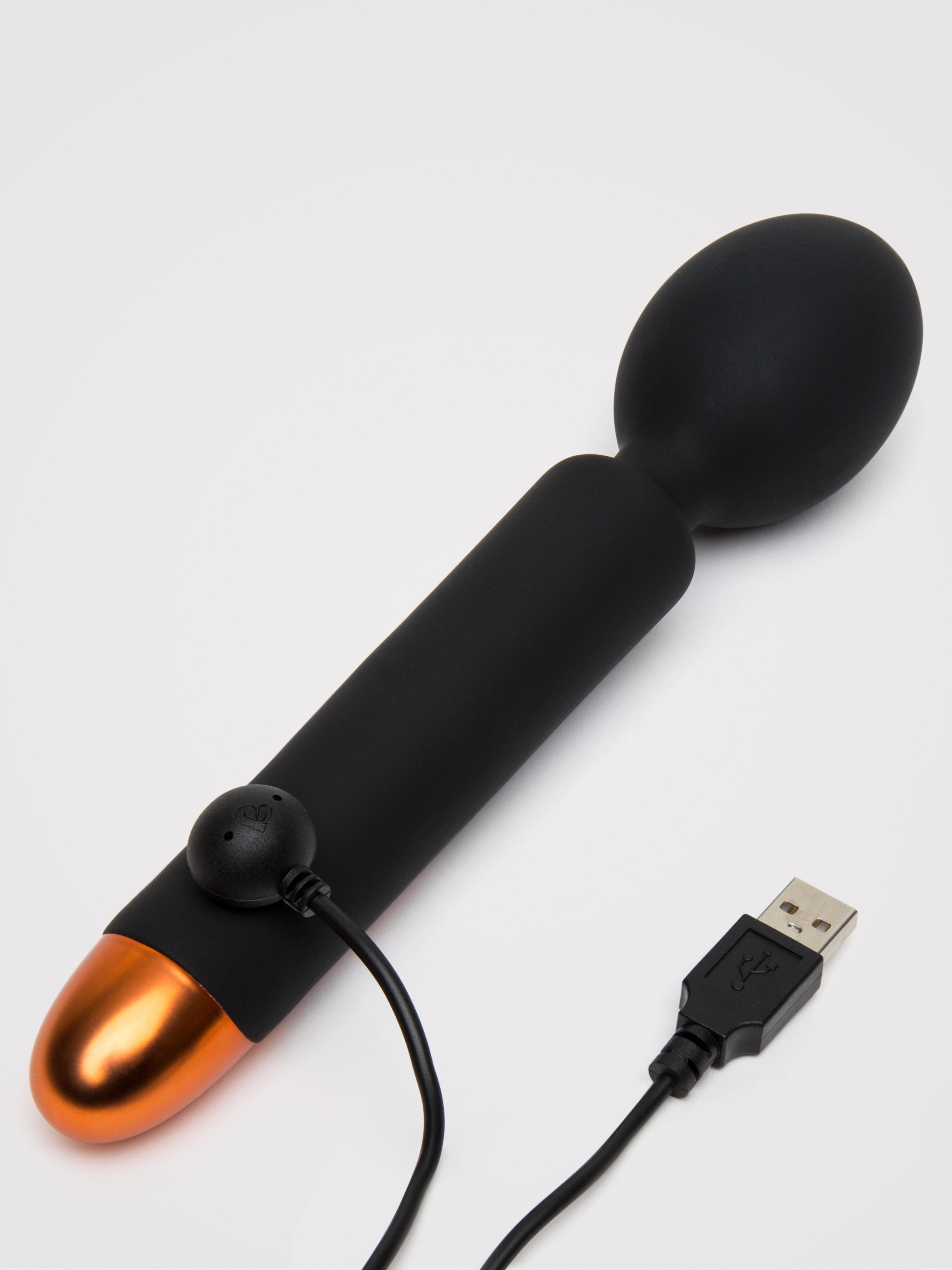 Rocks Off Oriel 10 Function Rechargeable Wand Vibrator, Black, hi-res
