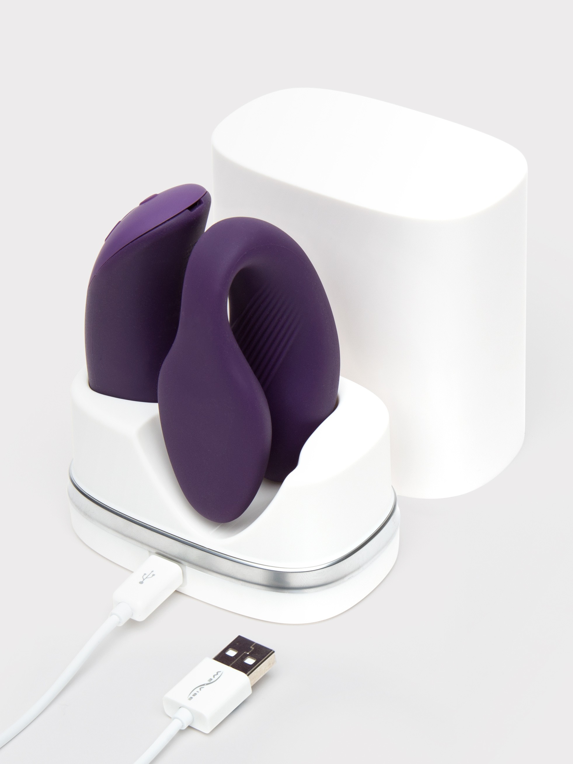 We-Vibe Chorus App and Remote Control Couple's Vibrator, Silver, hi-res