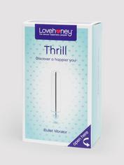 Lovehoney Thrill 10 Function Bullet Vibrator, Silver, hi-res