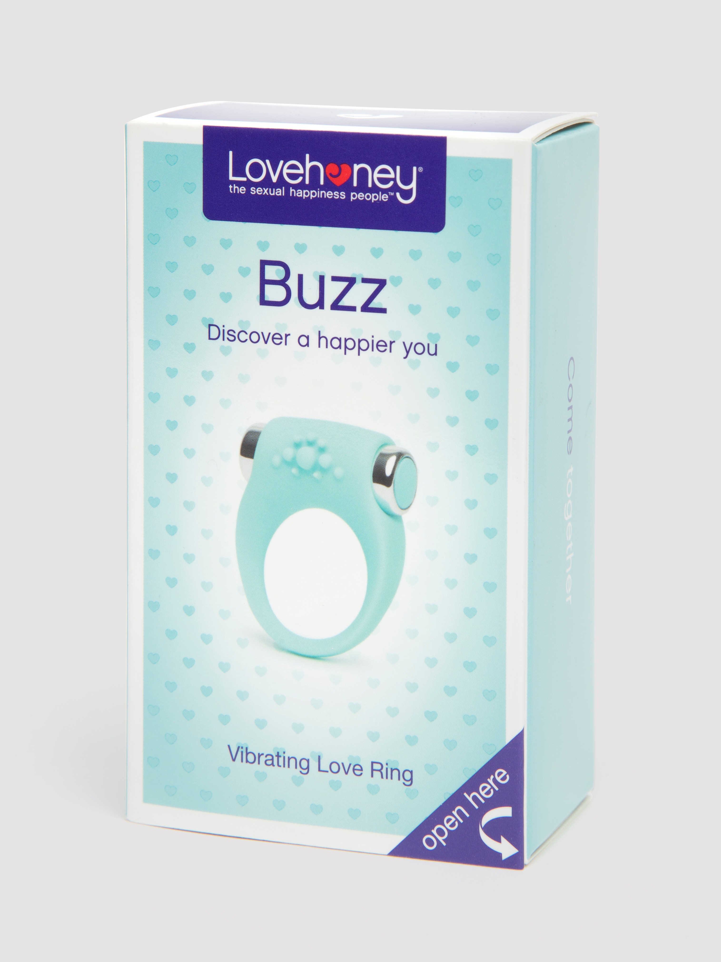 Lovehoney Buzz Vibrating Love Ring, Blue, hi-res